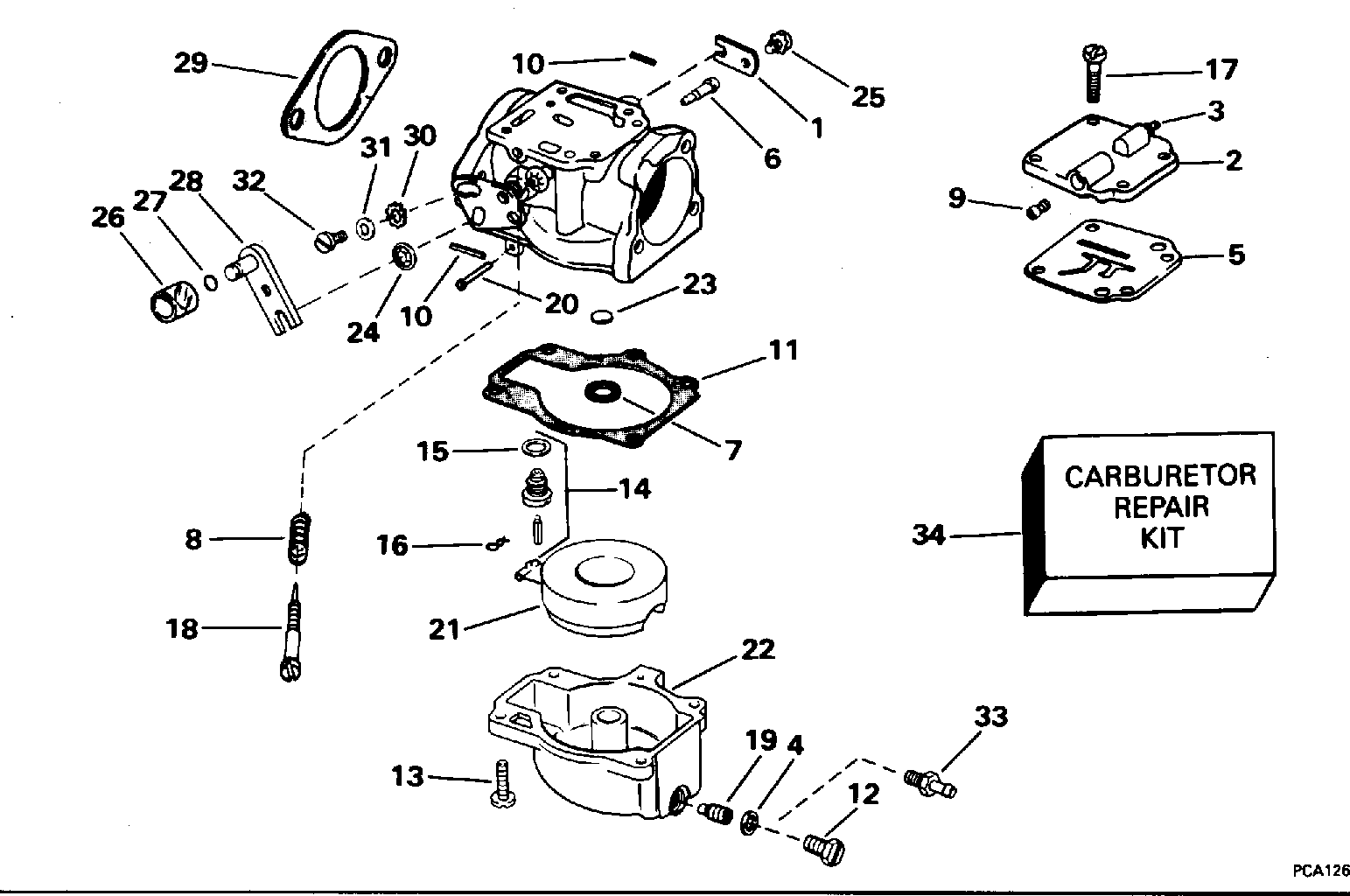 Carburateur — tous les modèles 40