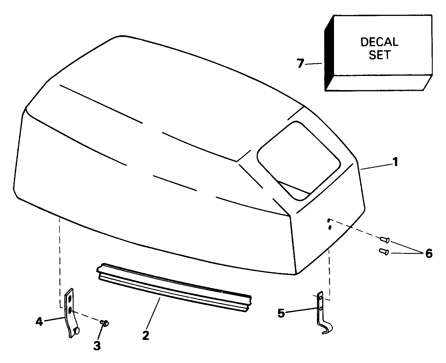 Johnson engine cover