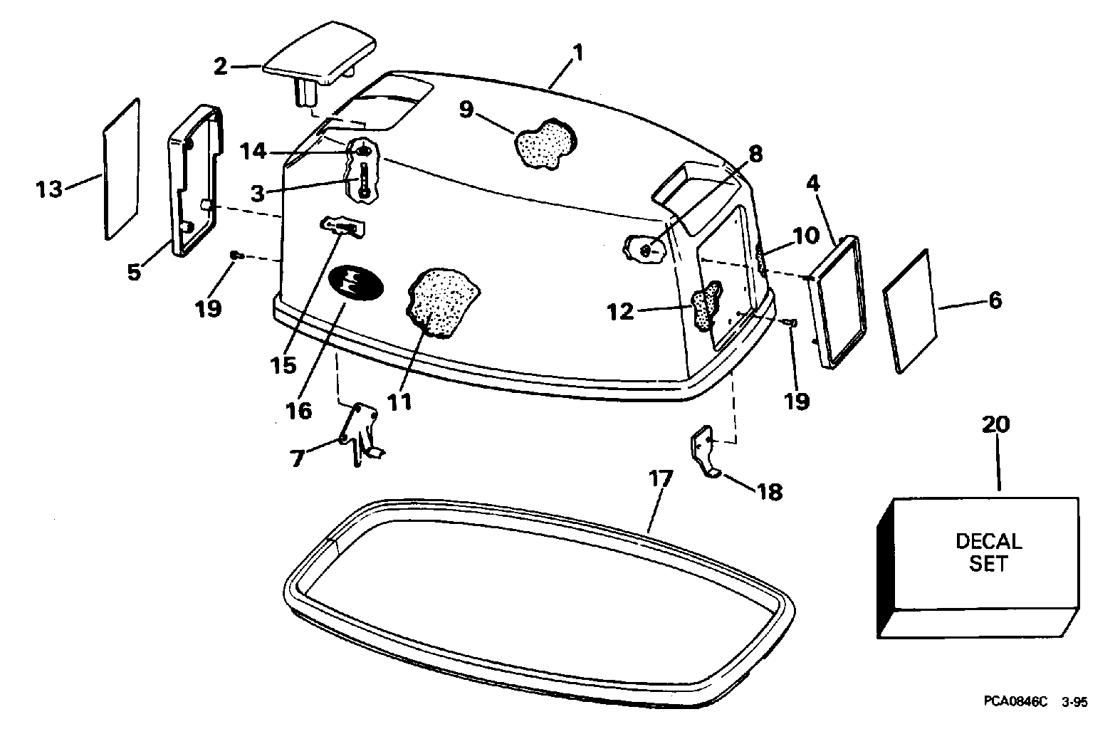 Capot moteur – Evinrude