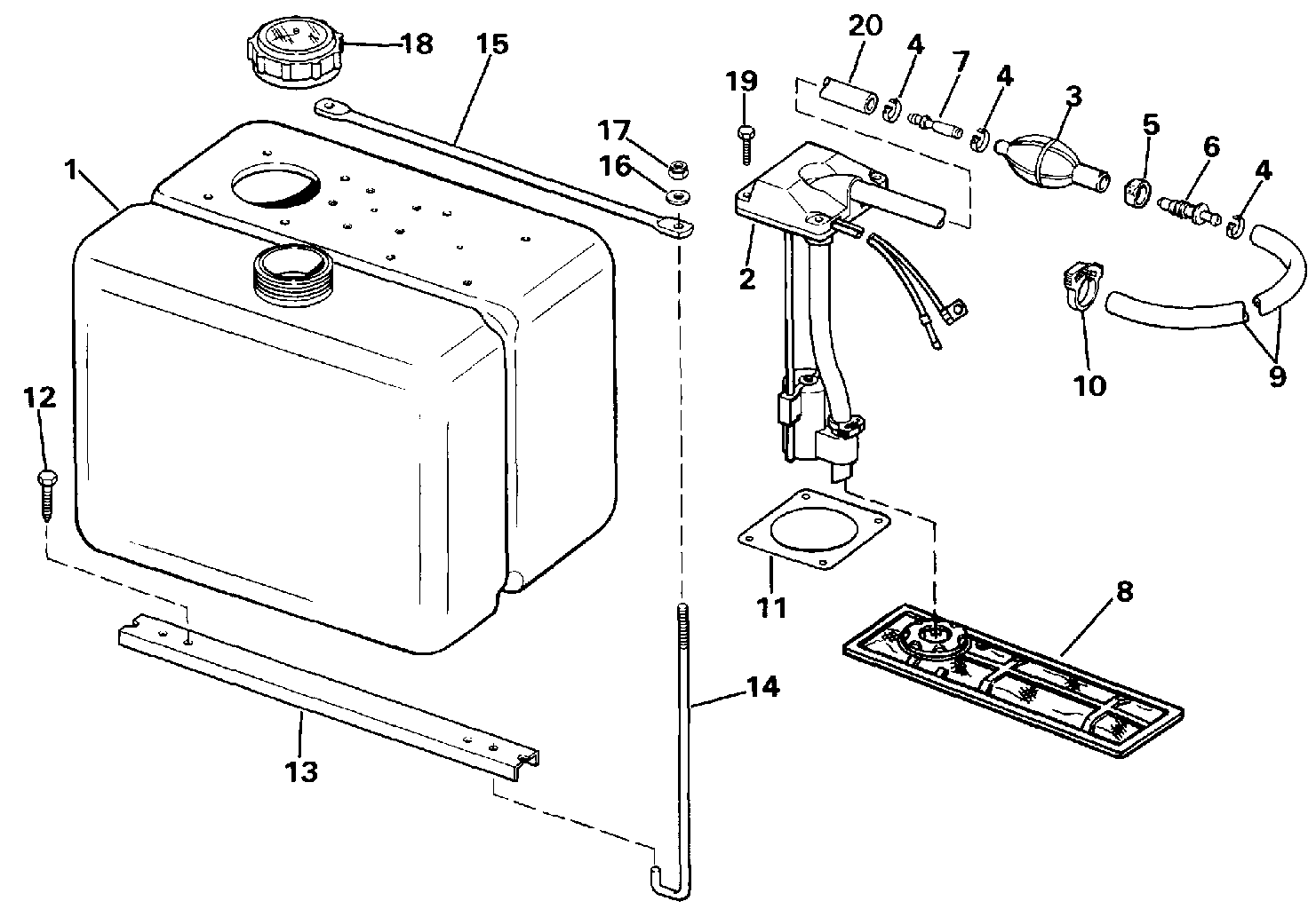 Kit de réservoir d’huile, 3 gallons