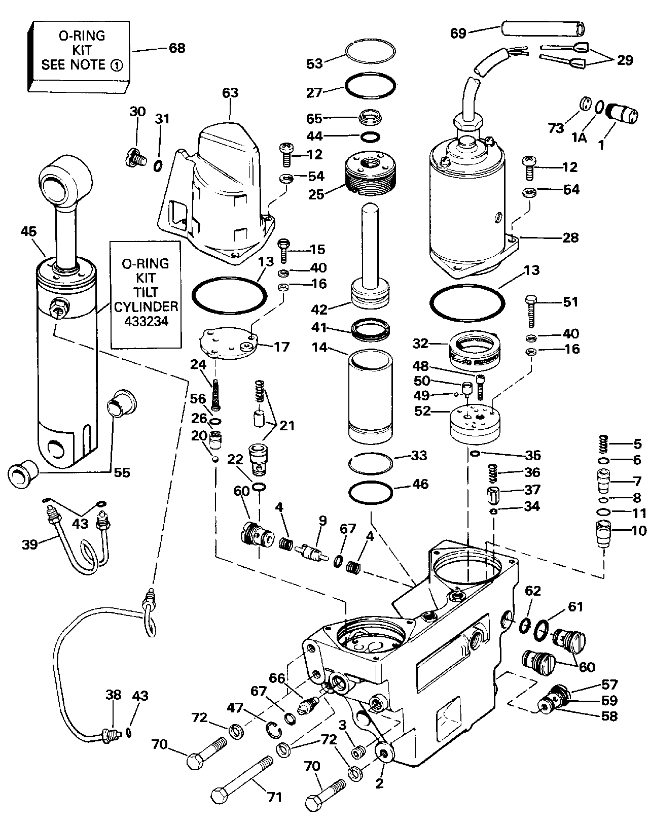 Ensemble hydraulique de correction d’assiette et de relevage