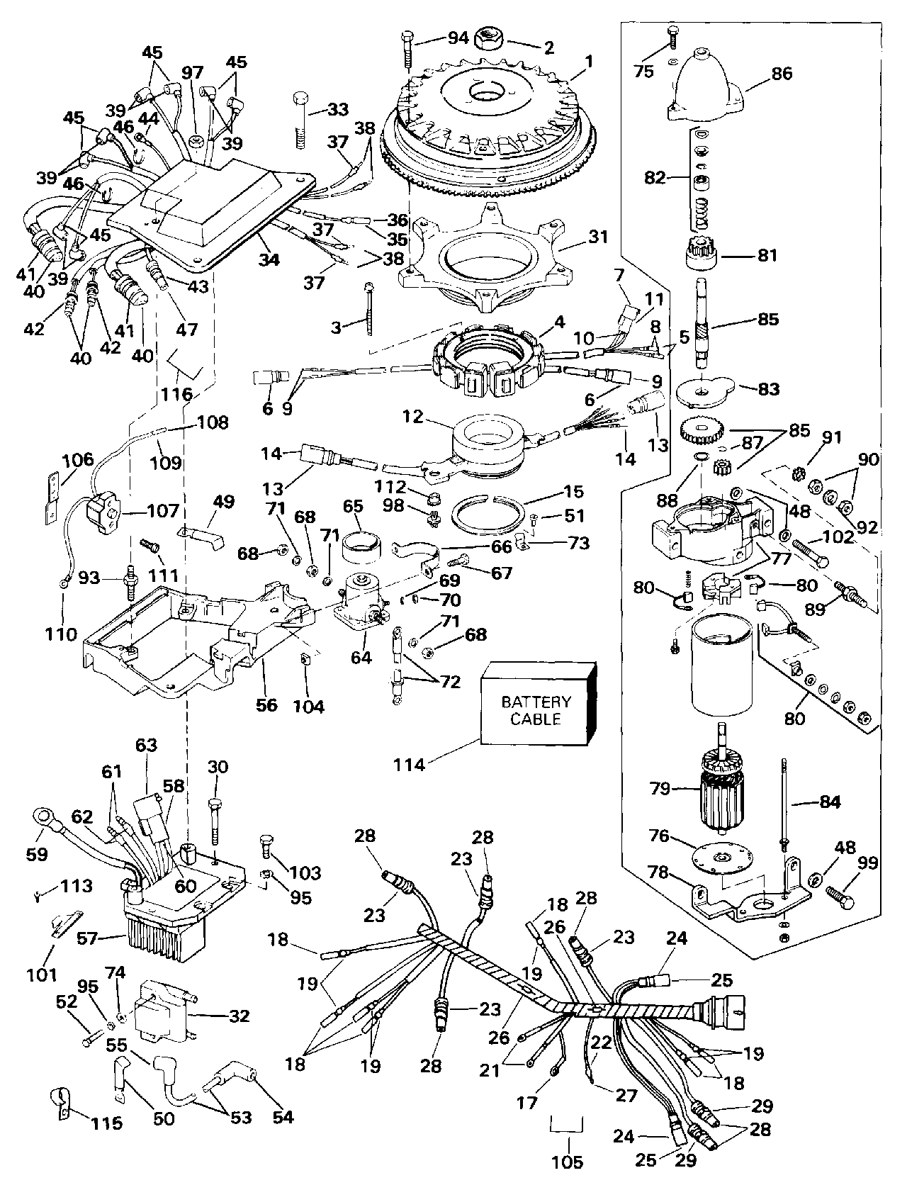 Système d’allumage et démarreur électrique