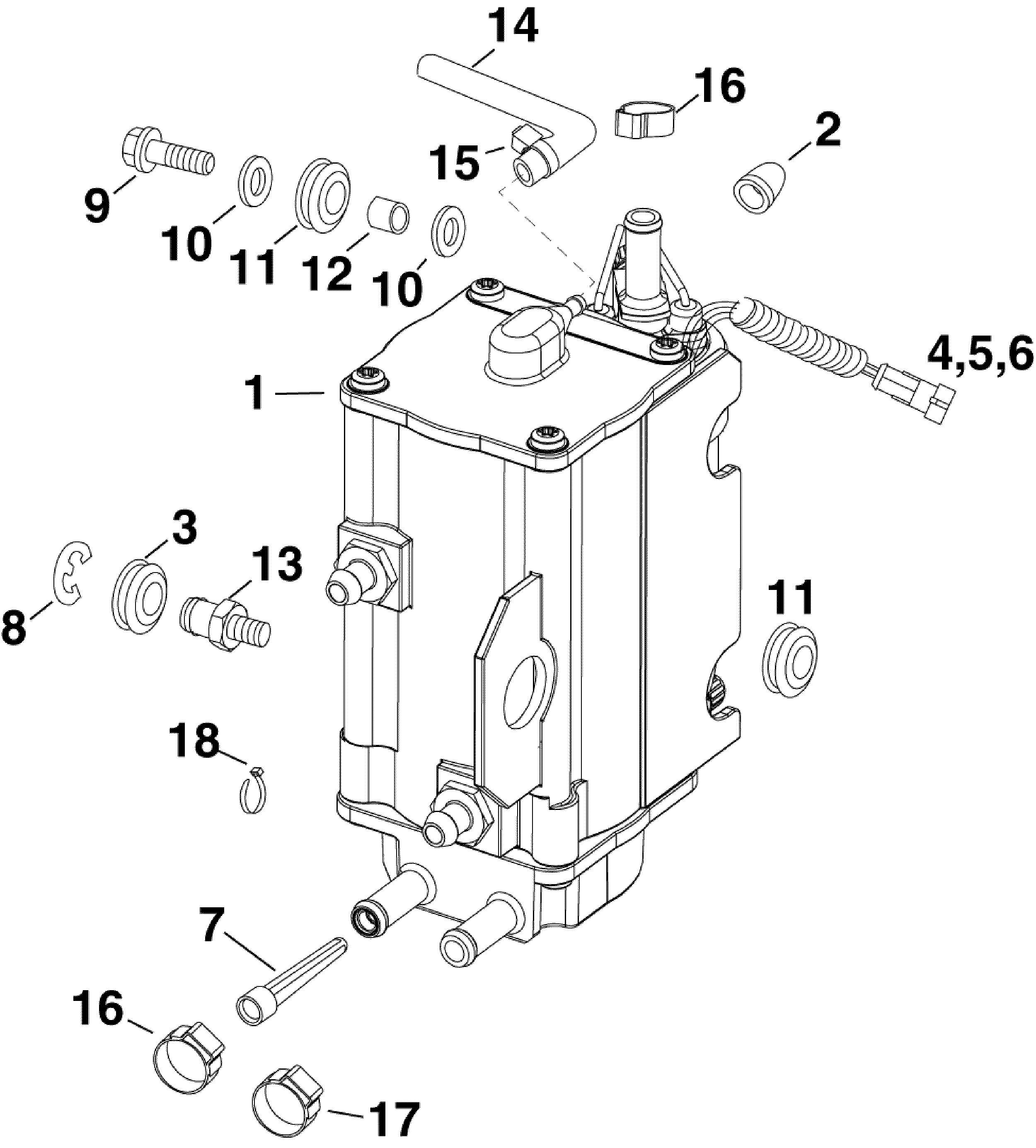Fuel pump and vapor separator