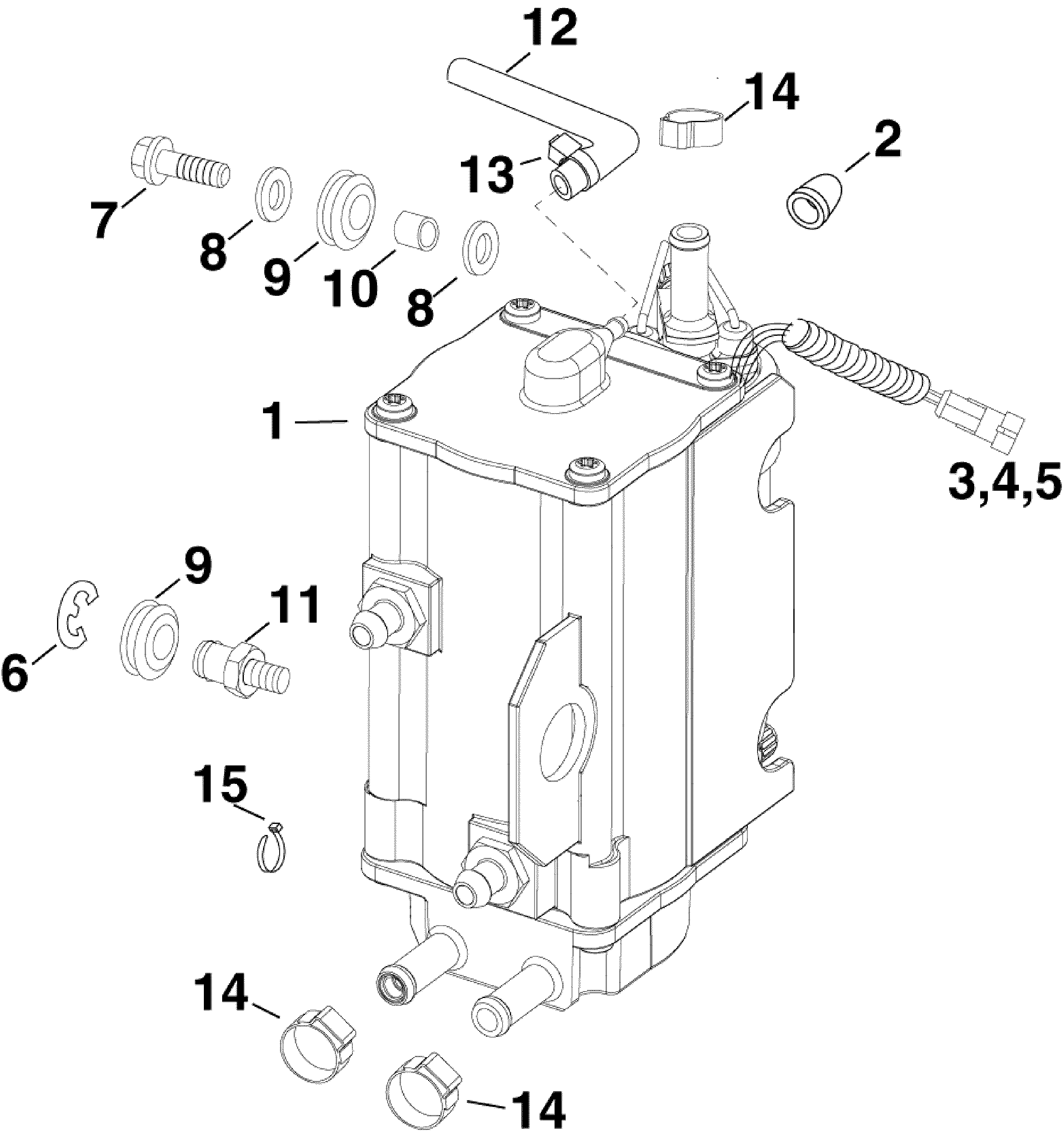 Fuel pump and vapor separator