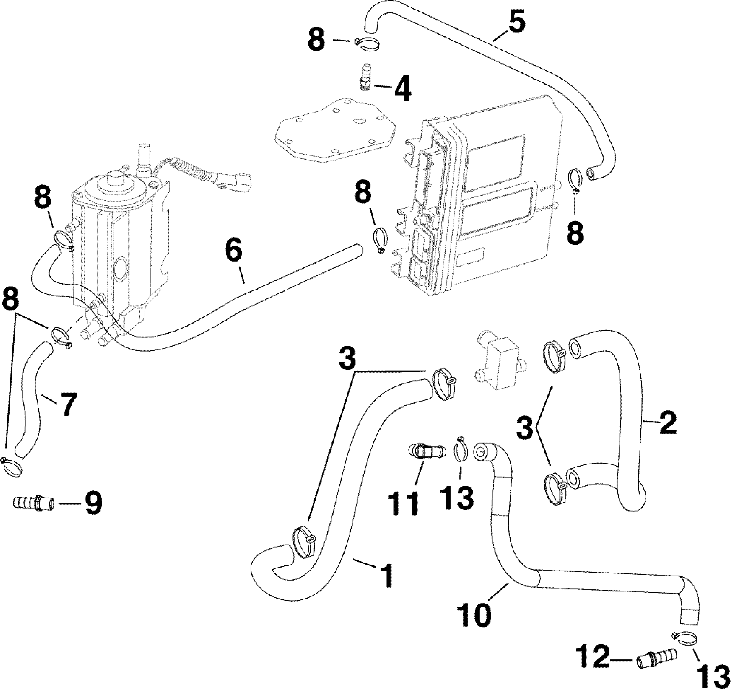 Cooling hoses