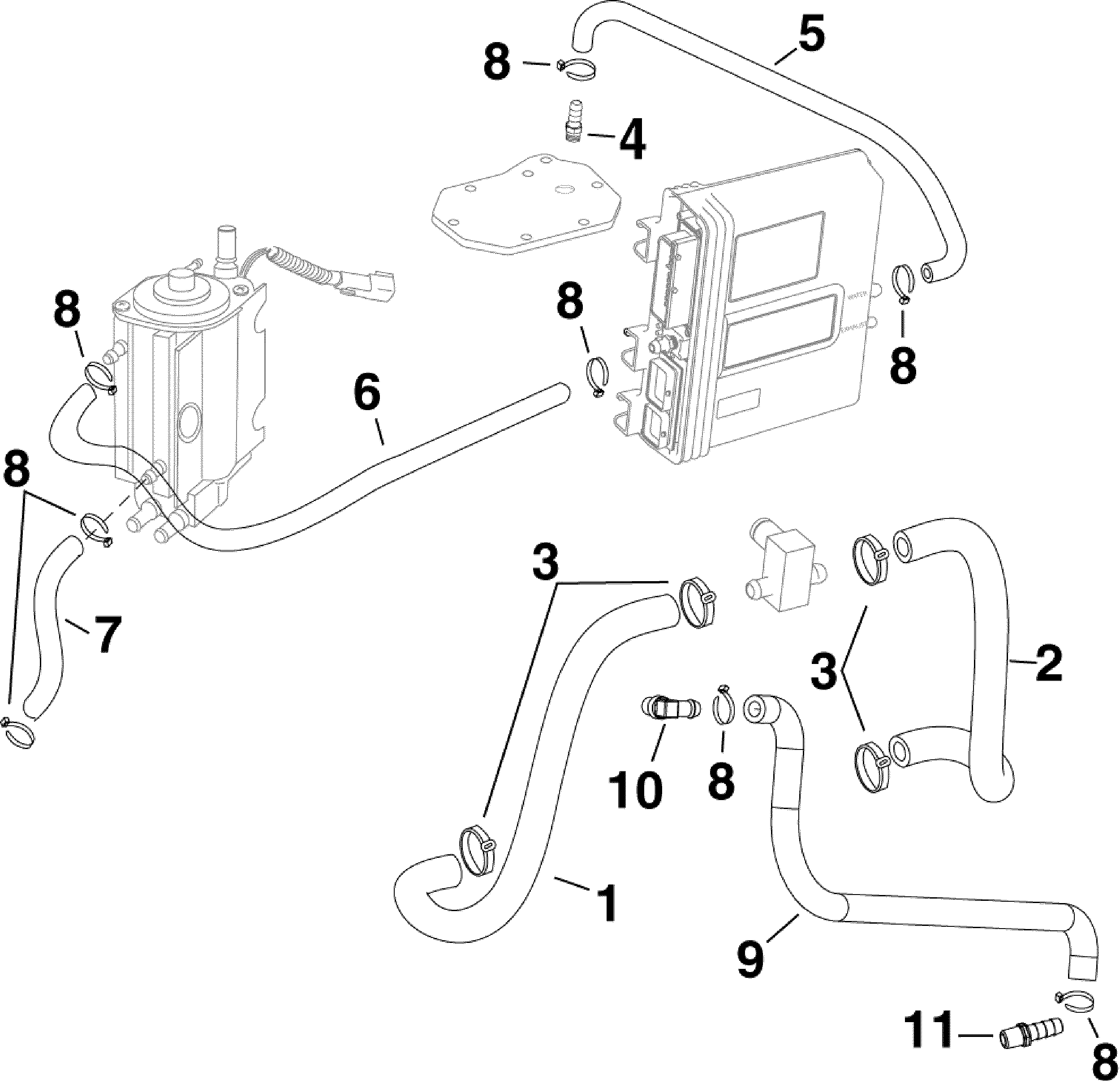 Cooling hoses