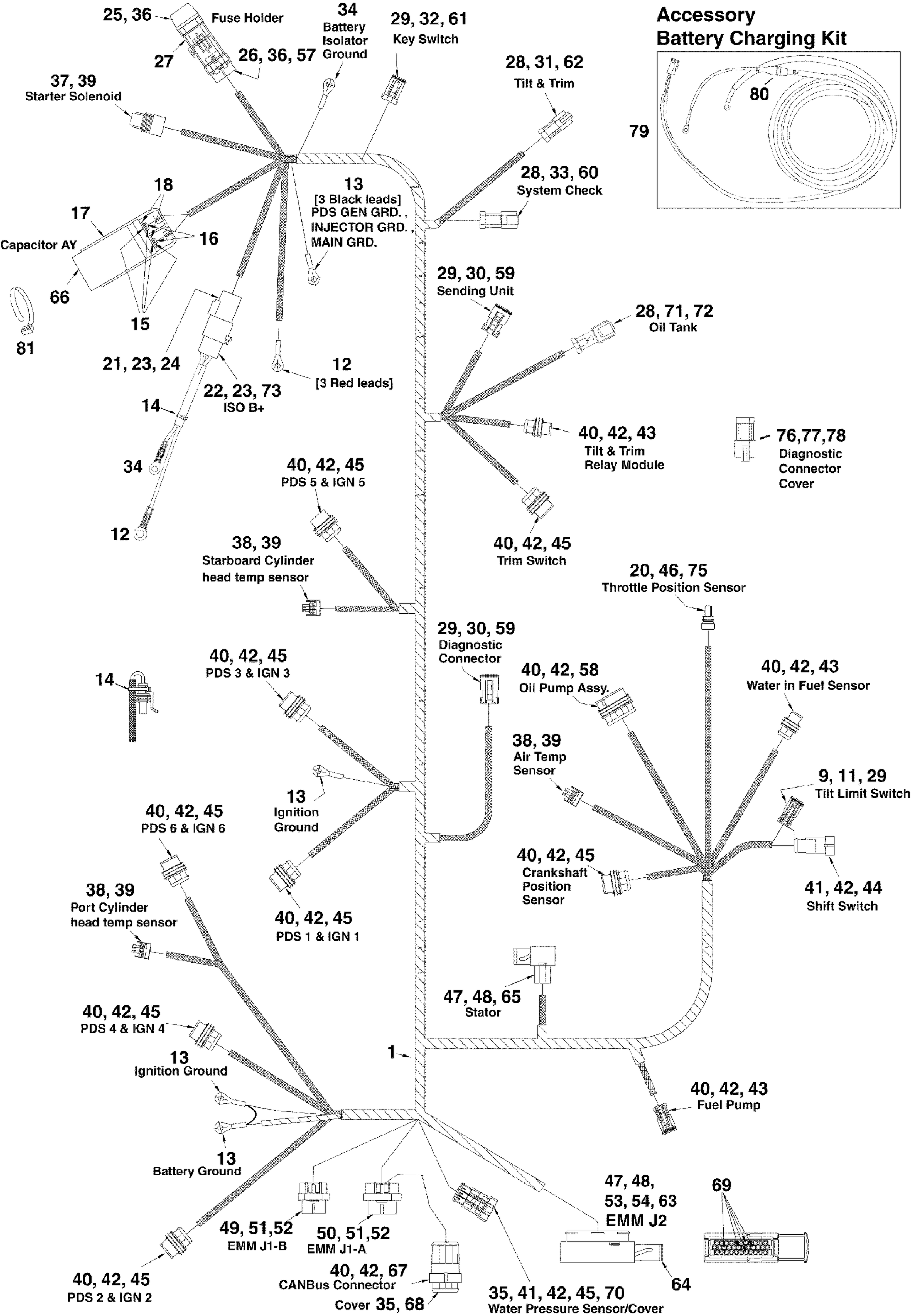 Electrical harness (3.4 L)