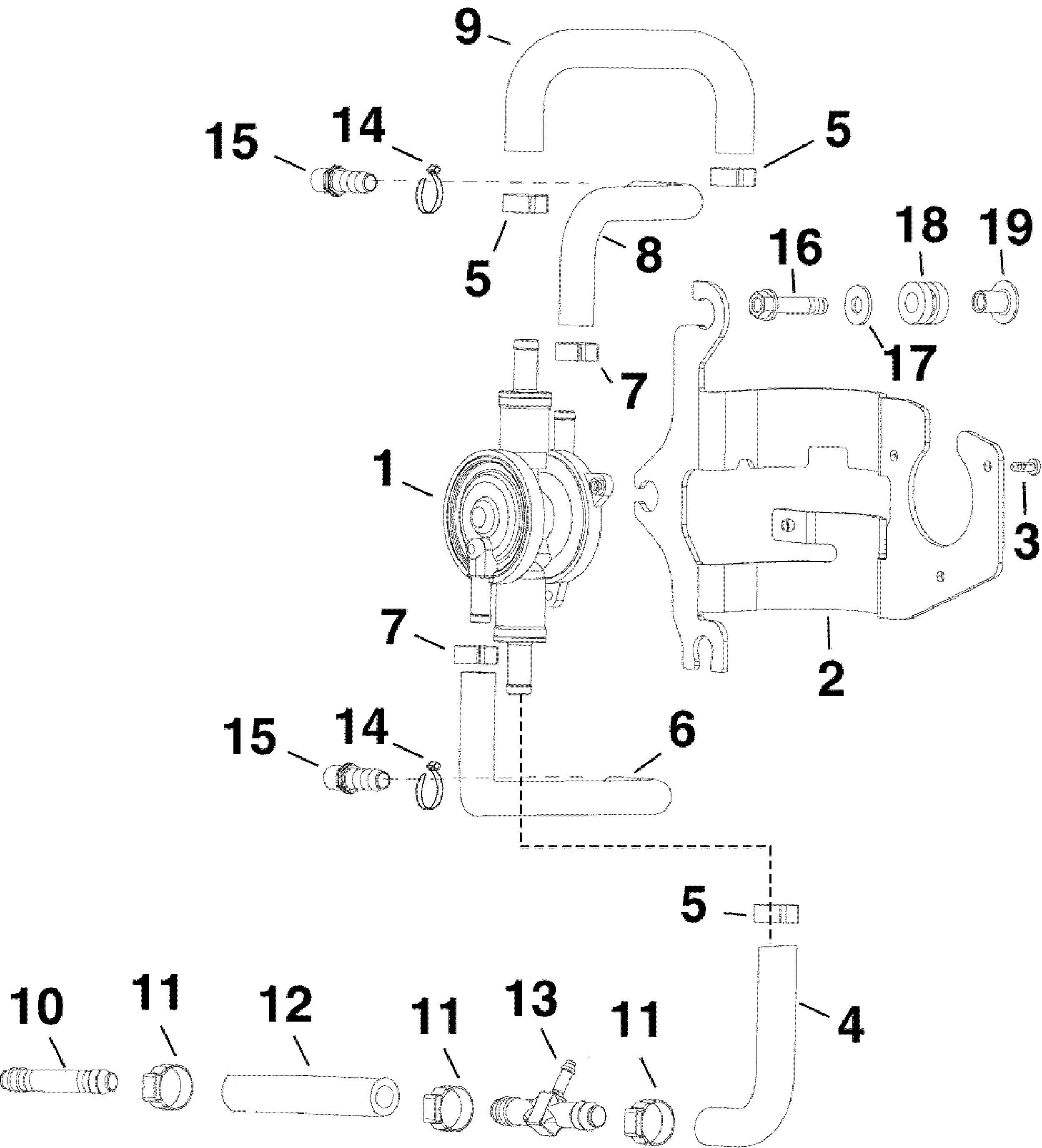 Fuel suction pump