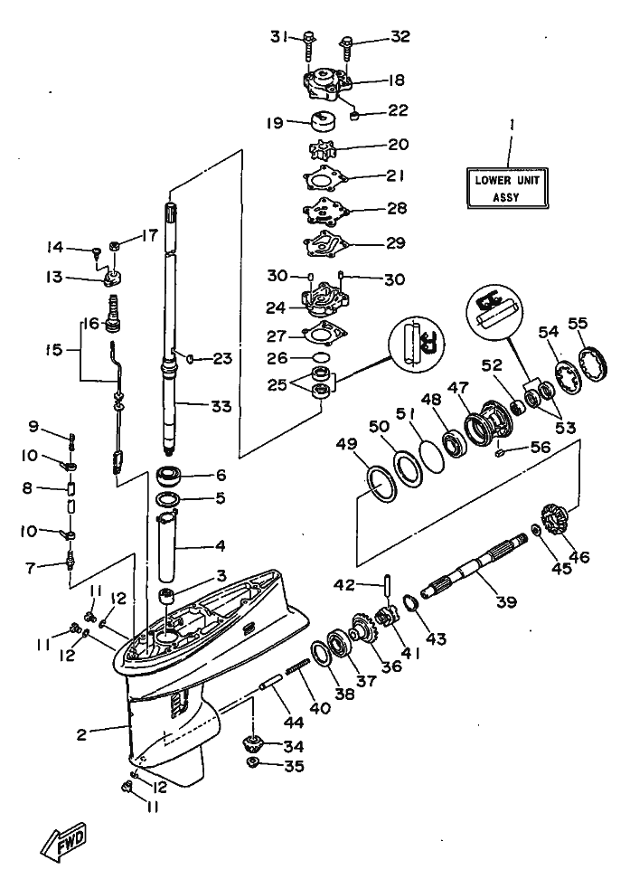 BOITIER D HELICE TRANSMISSION