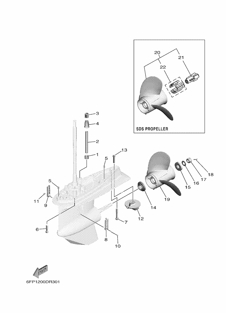 BOITIER D'HELICE TRANSMISSION2