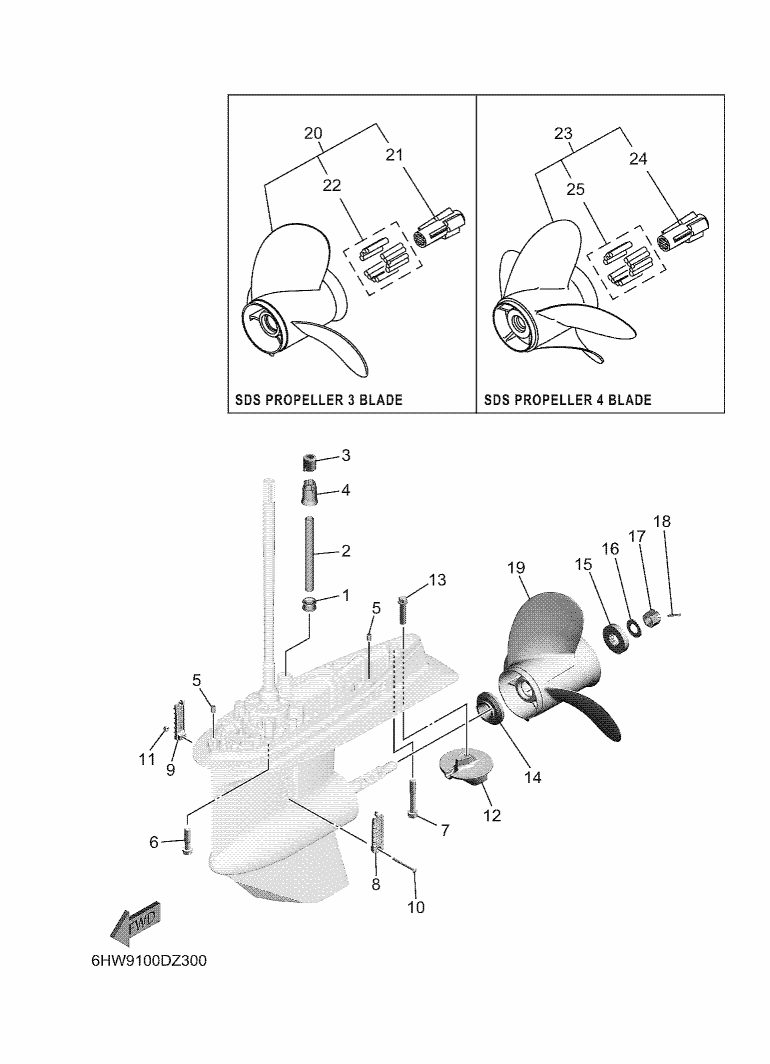 BOITIER D'HELICE TRANSMISSION2