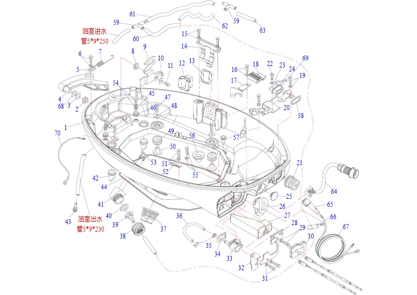 base del motor