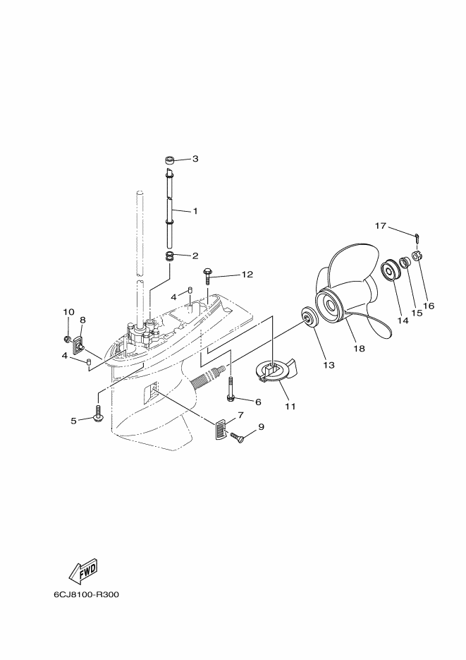 BOITIER D'HELICE TRANSMISSION2