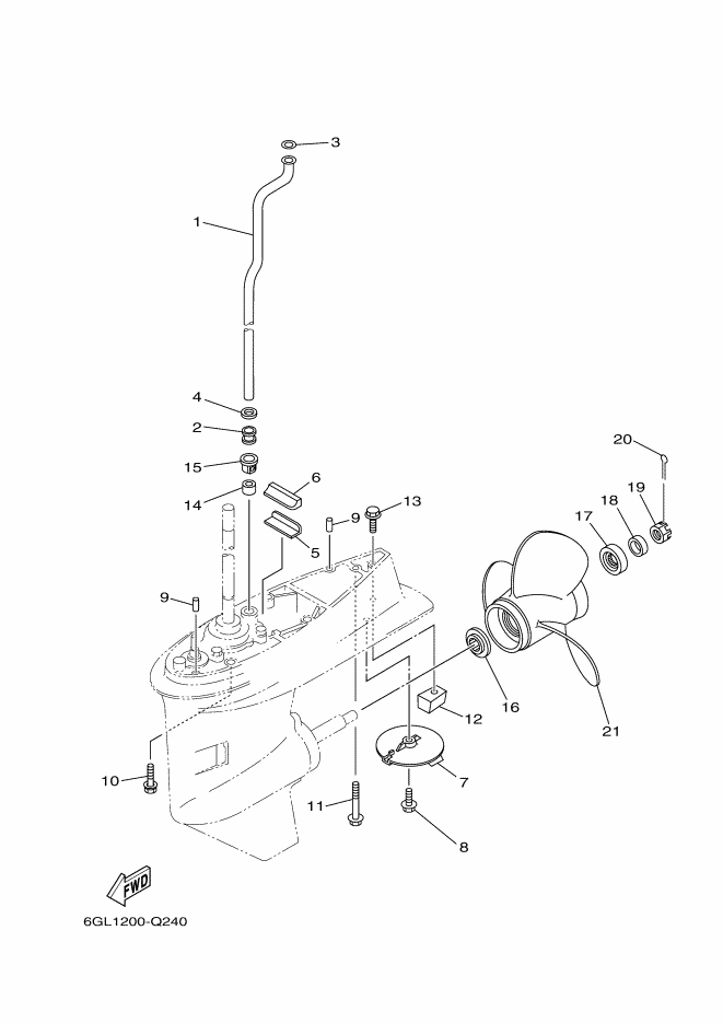 BOITIER D'HELICE TRANSMISSION2