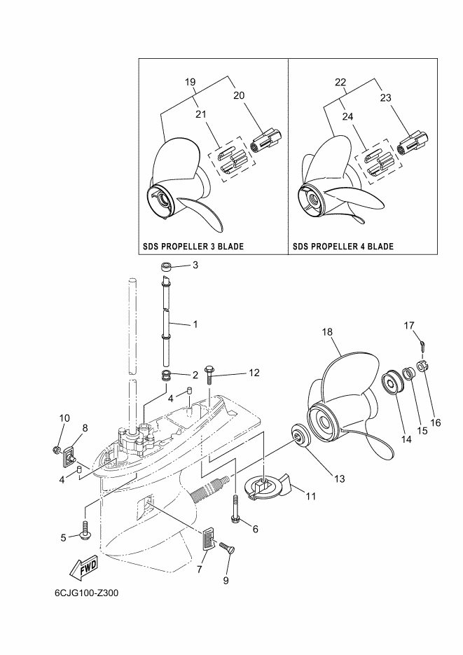 BOITIER D'HELICE TRANSMISSION2