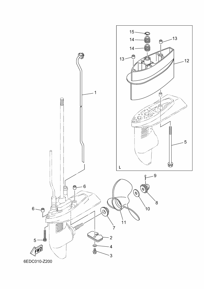 BOITIER D'HELICE TRANSMISSION2