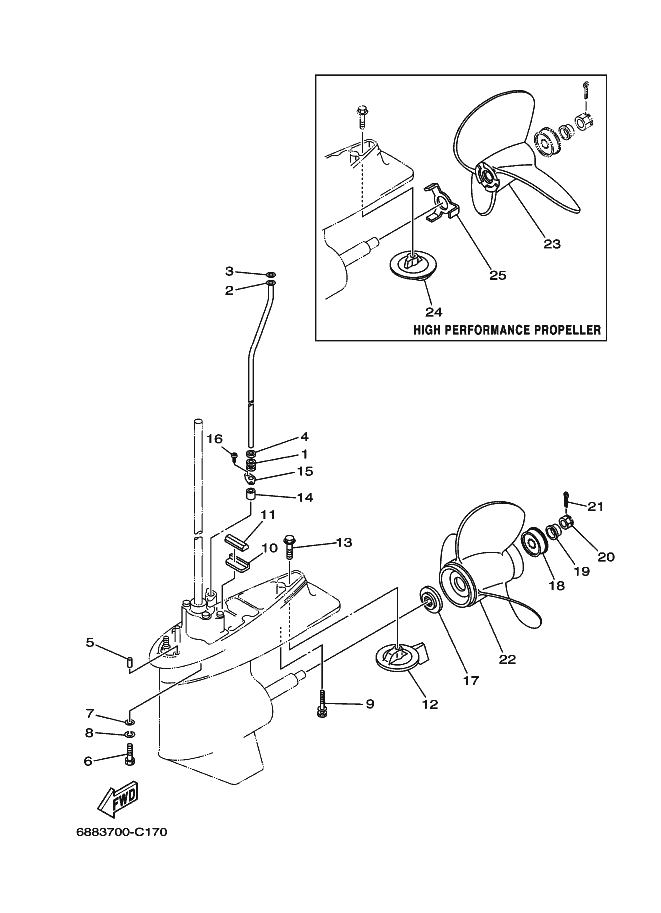 BOITIER D'HELICE TRANSMISSION3