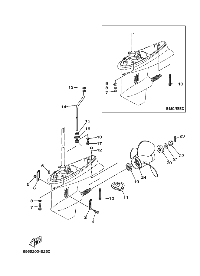 BOITIER D'HELICE TRANSMISSION3