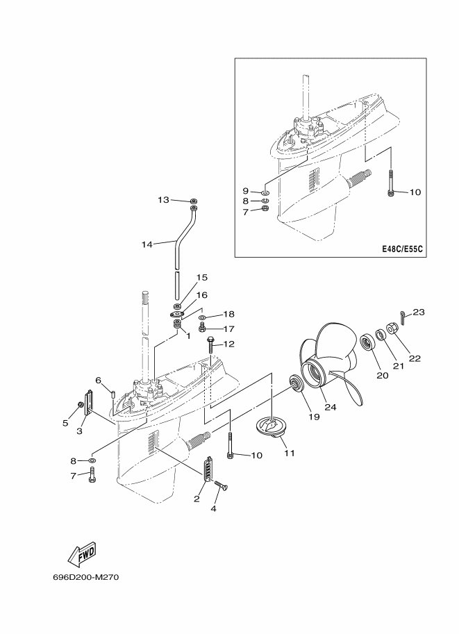BOITIER D'HELICE TRANSMISSION3