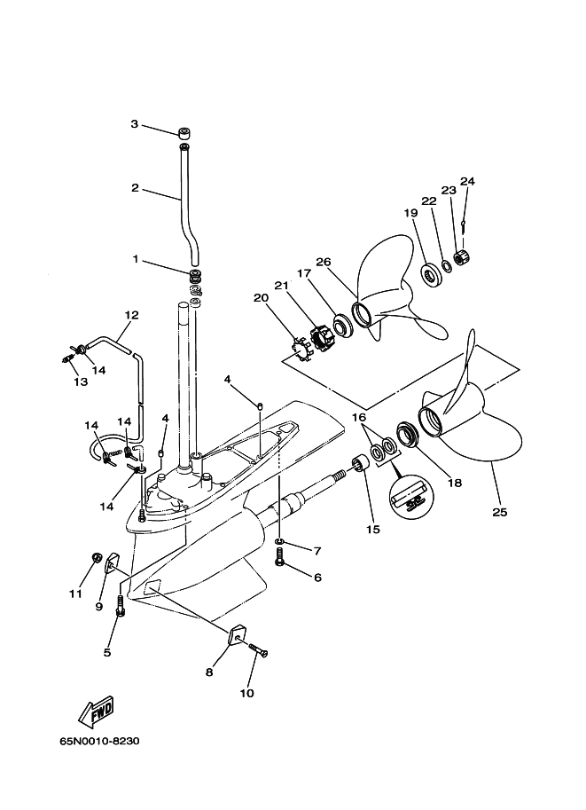 BOITIER D'HELICE TRANSMISSION3