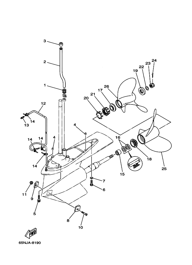 BOITIER D'HELICE TRANSMISSION3