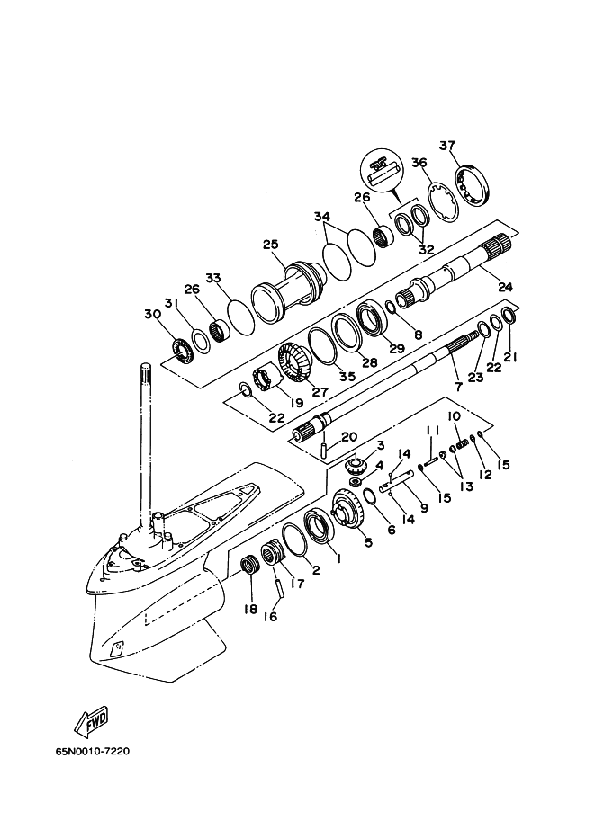 BOITIER D'HELICE TRANSMISSION2