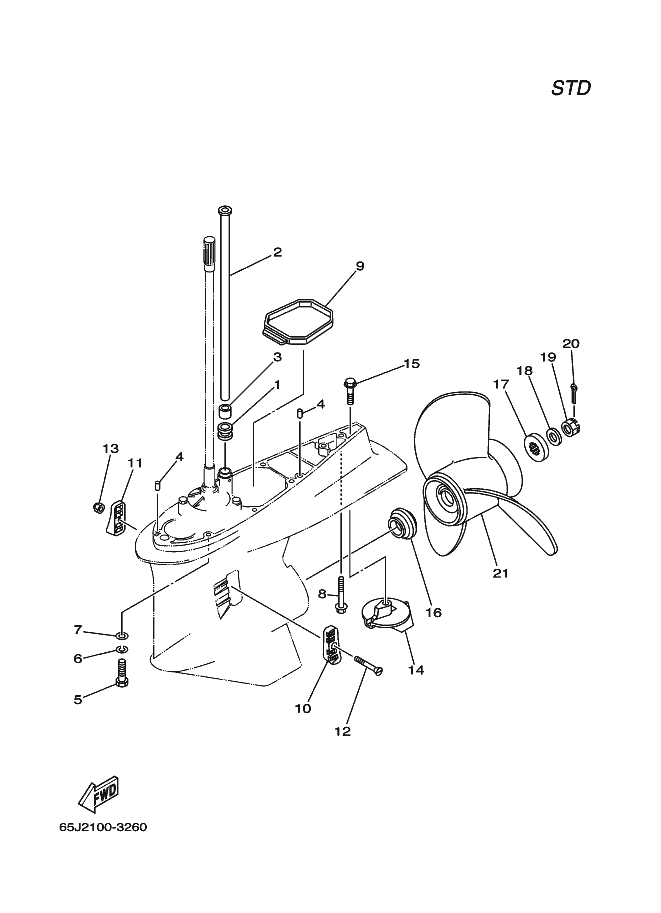 BOITIER D'HELICE TRANSMISSION2