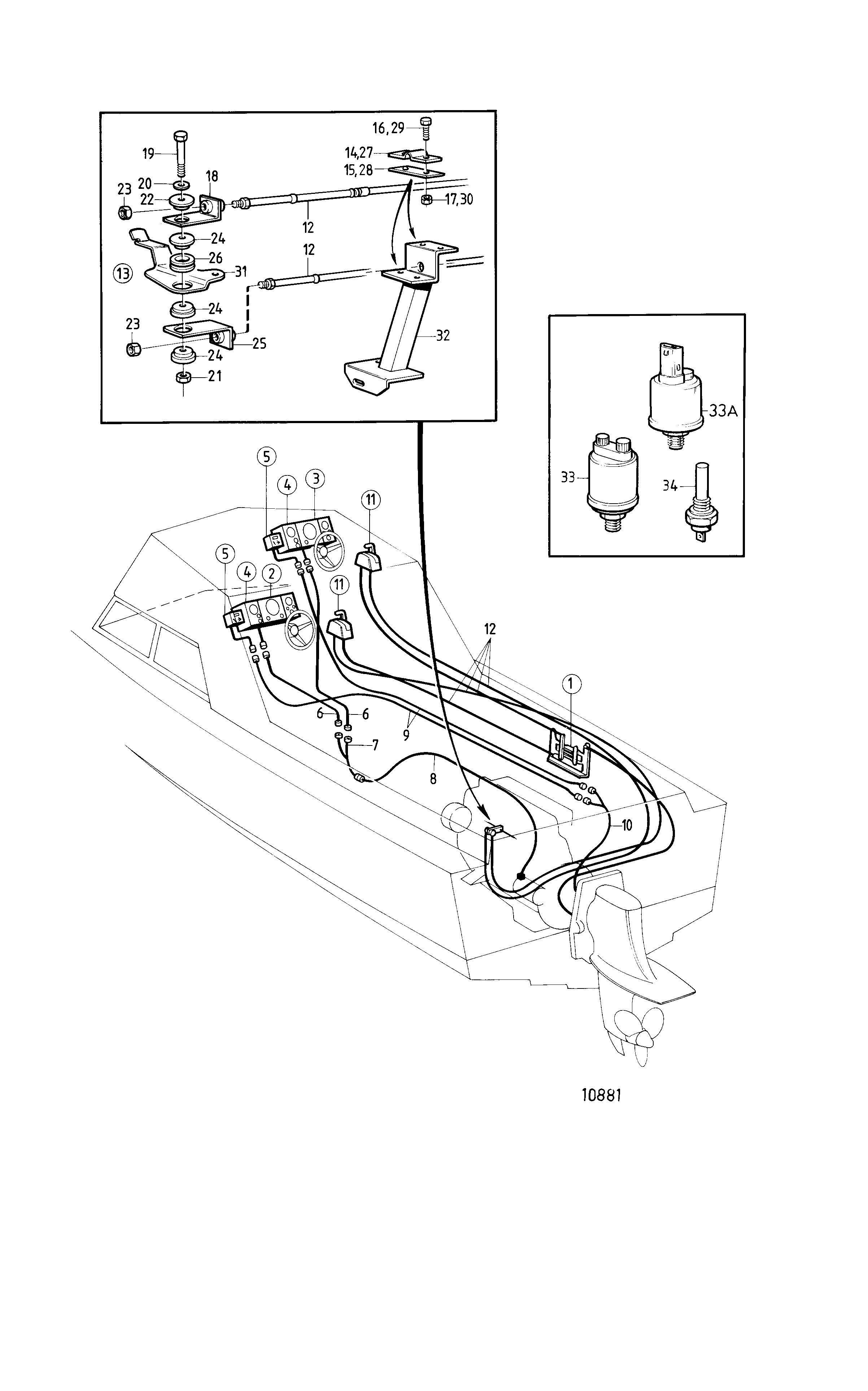 Installation Flybridge monomoteur