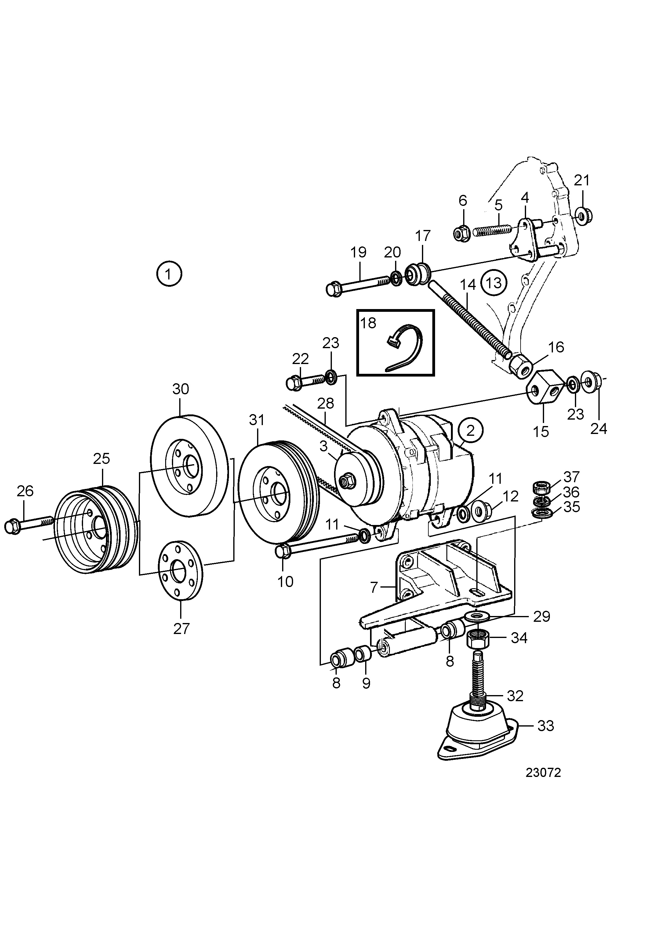 Alternatore aggiuntivo, 24 V