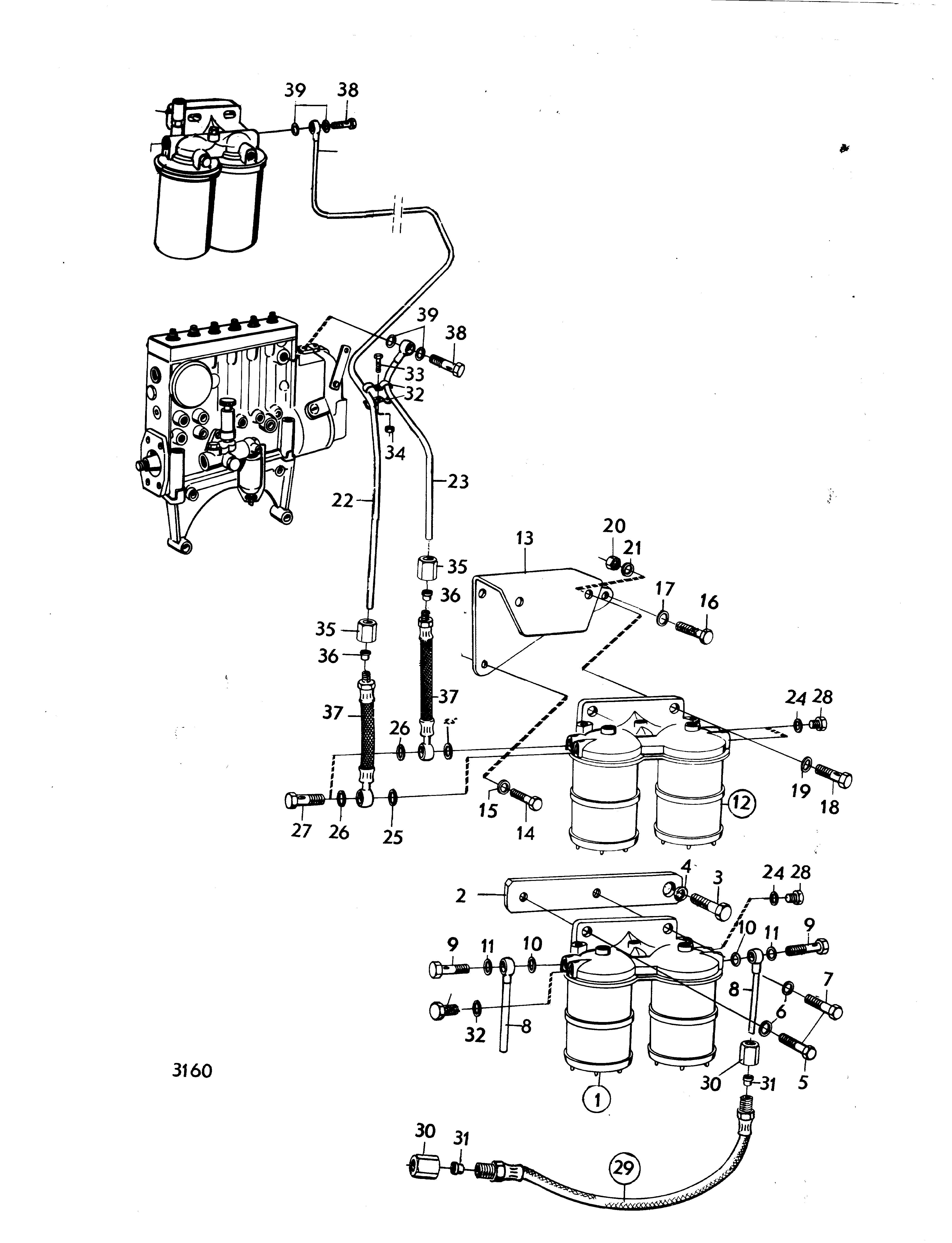 Séparateur d’eau avec composants d’installation