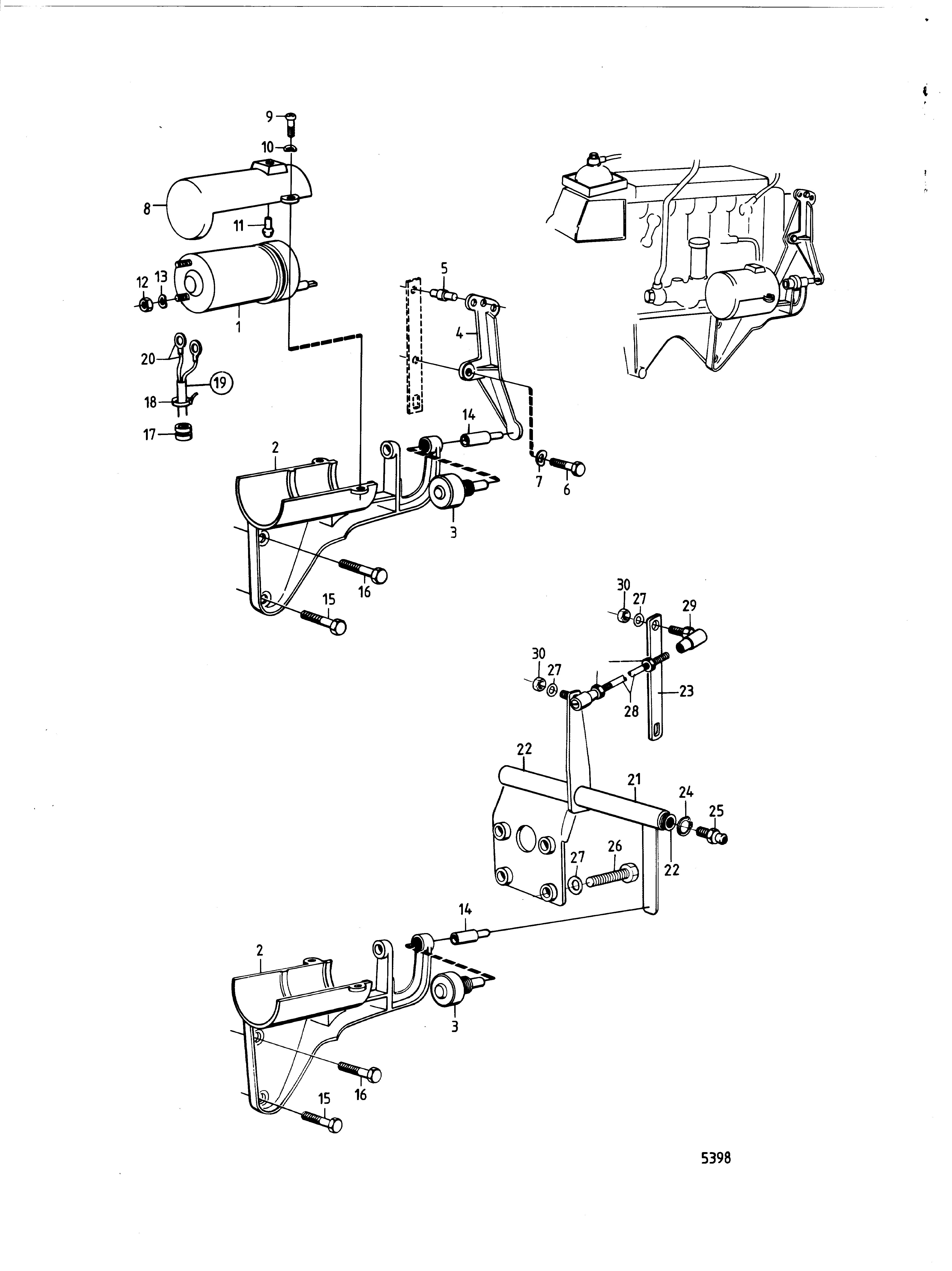 Moteur de commande Type «Crouzet» et composants d’installation, MOXXXXX/14584-