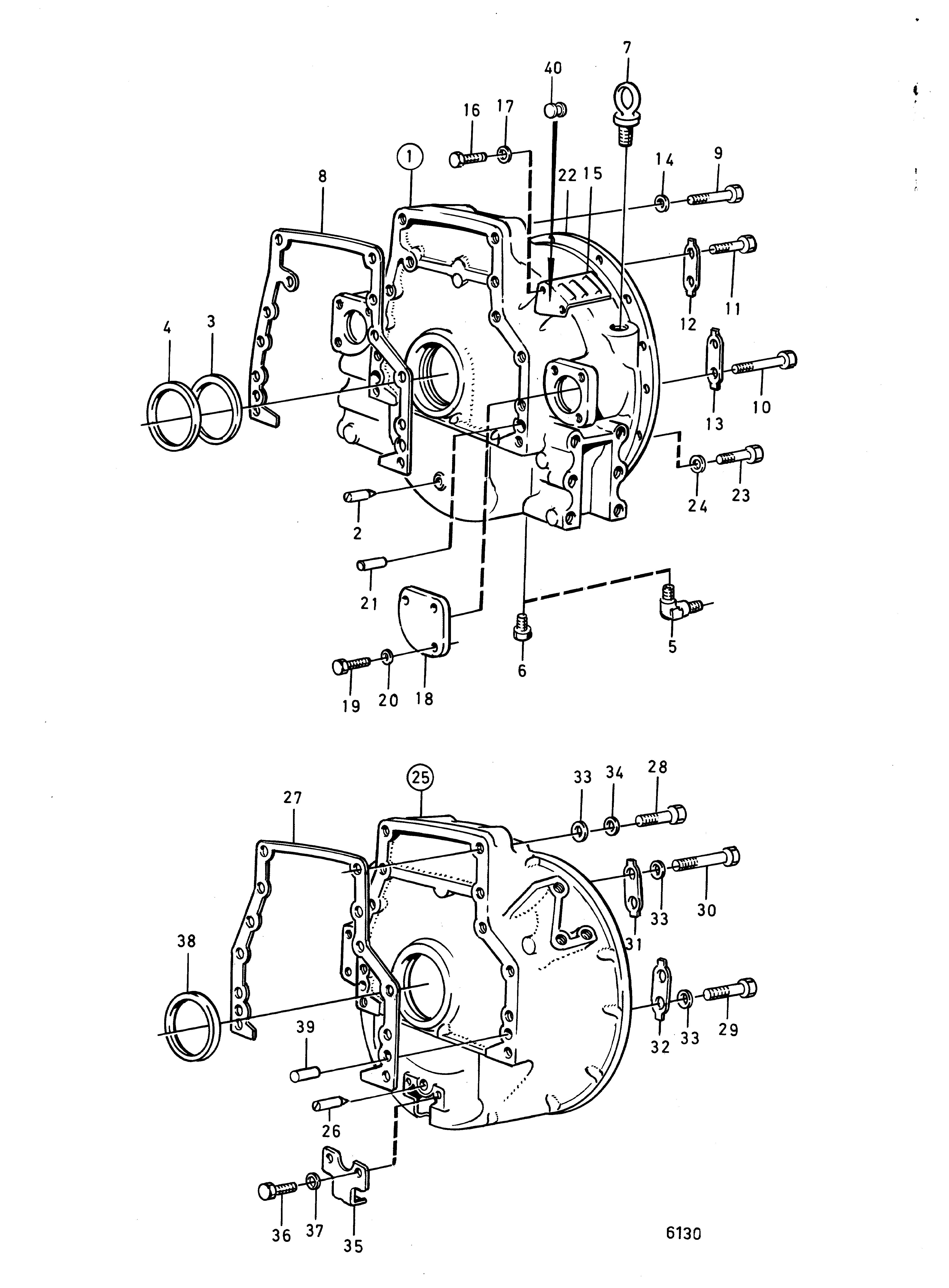 Carter de volant moteur
