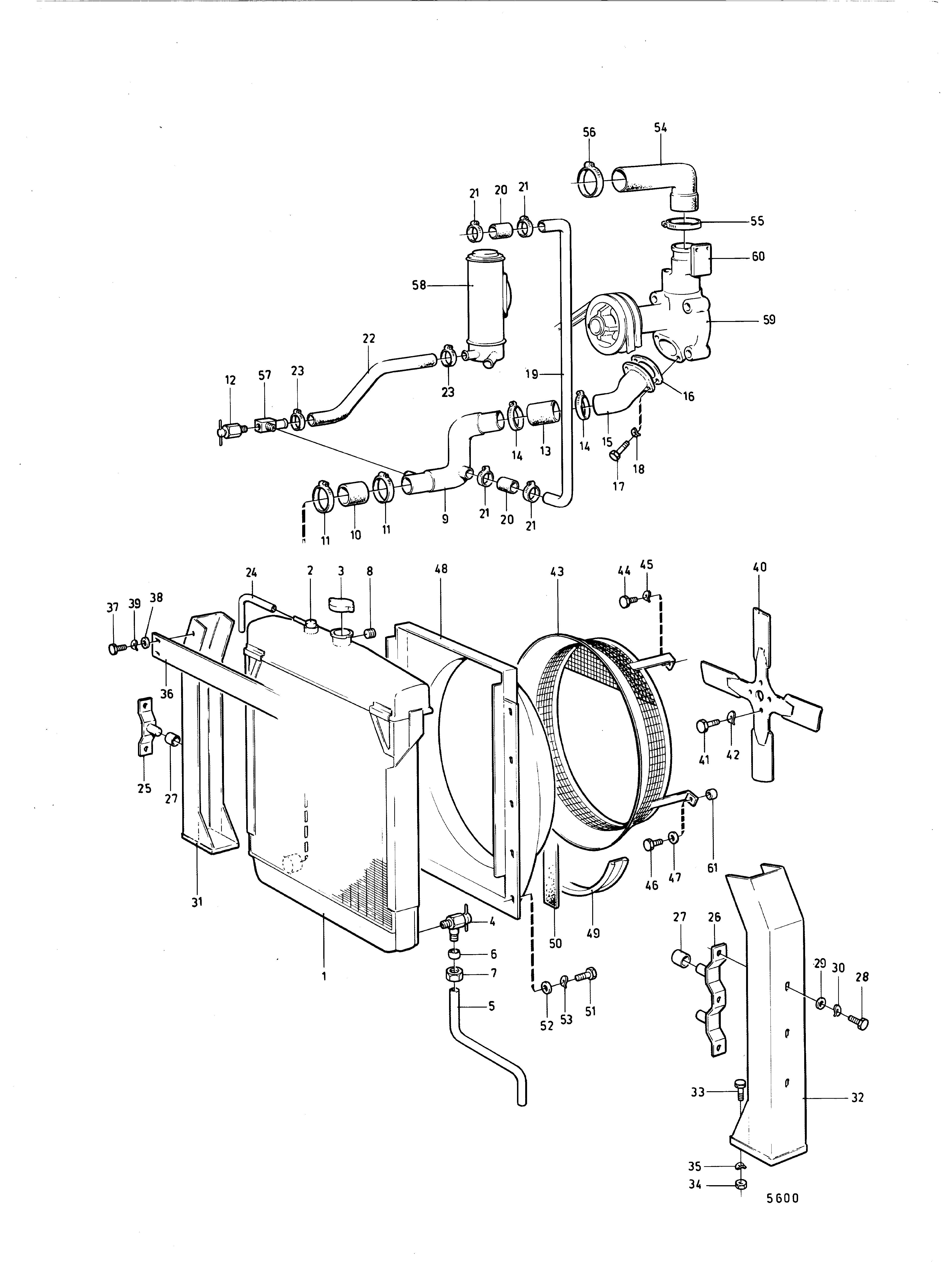 Radiateur et ventilateur avec pièces de montage Spéc.867113, 867131, 16053, 867638