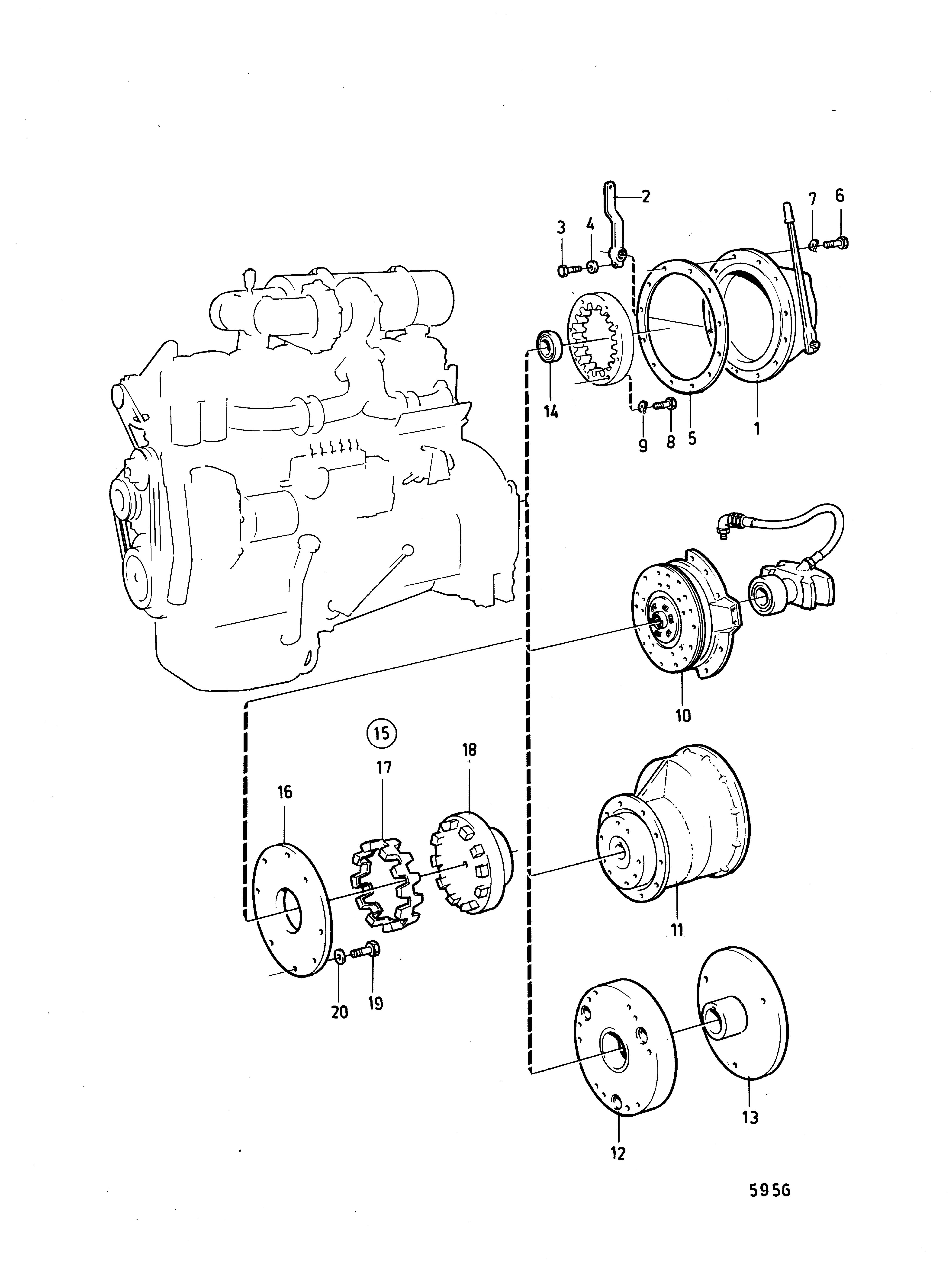 Embrayage et pièces de montage