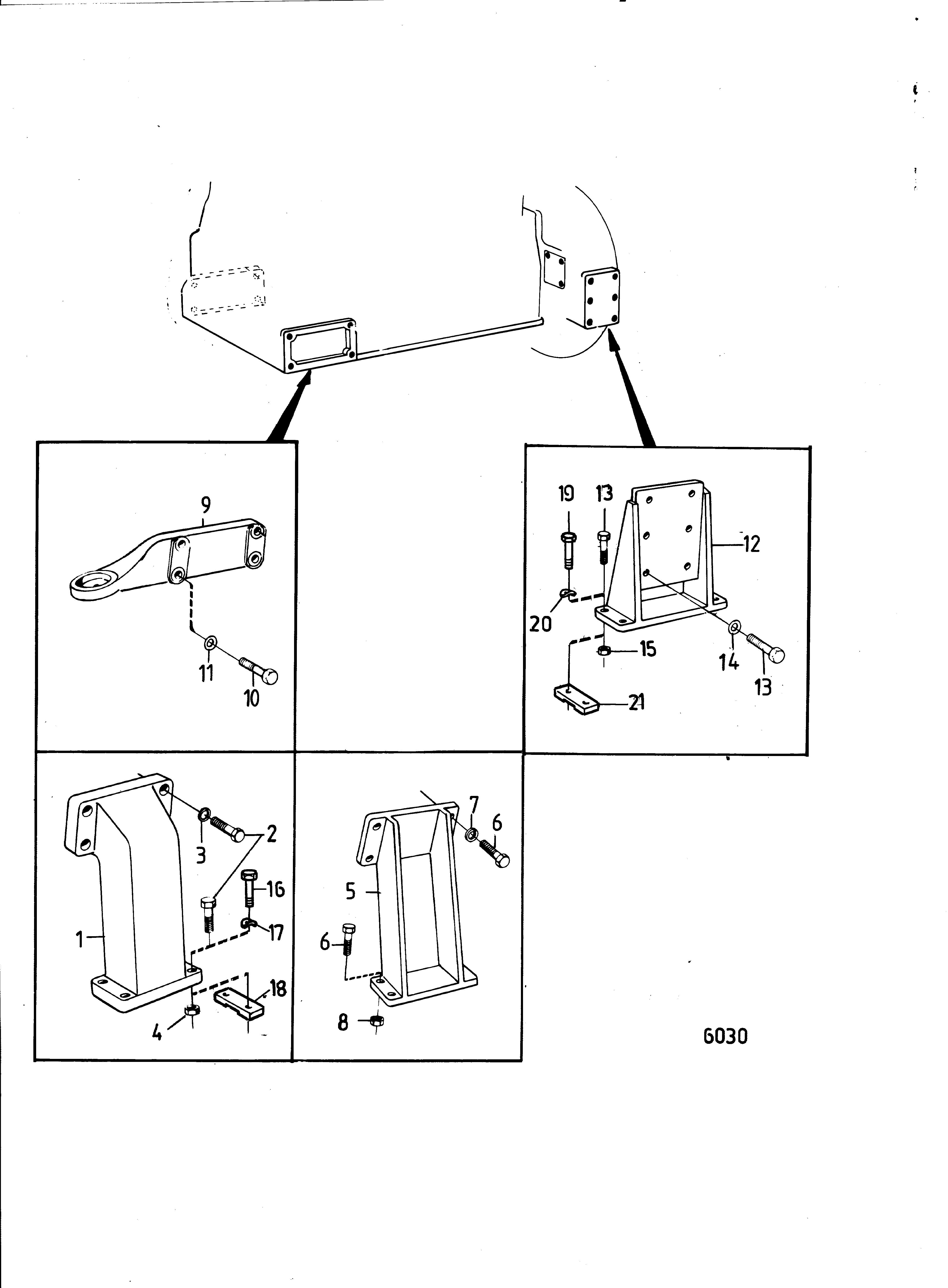 Suspension du moteur