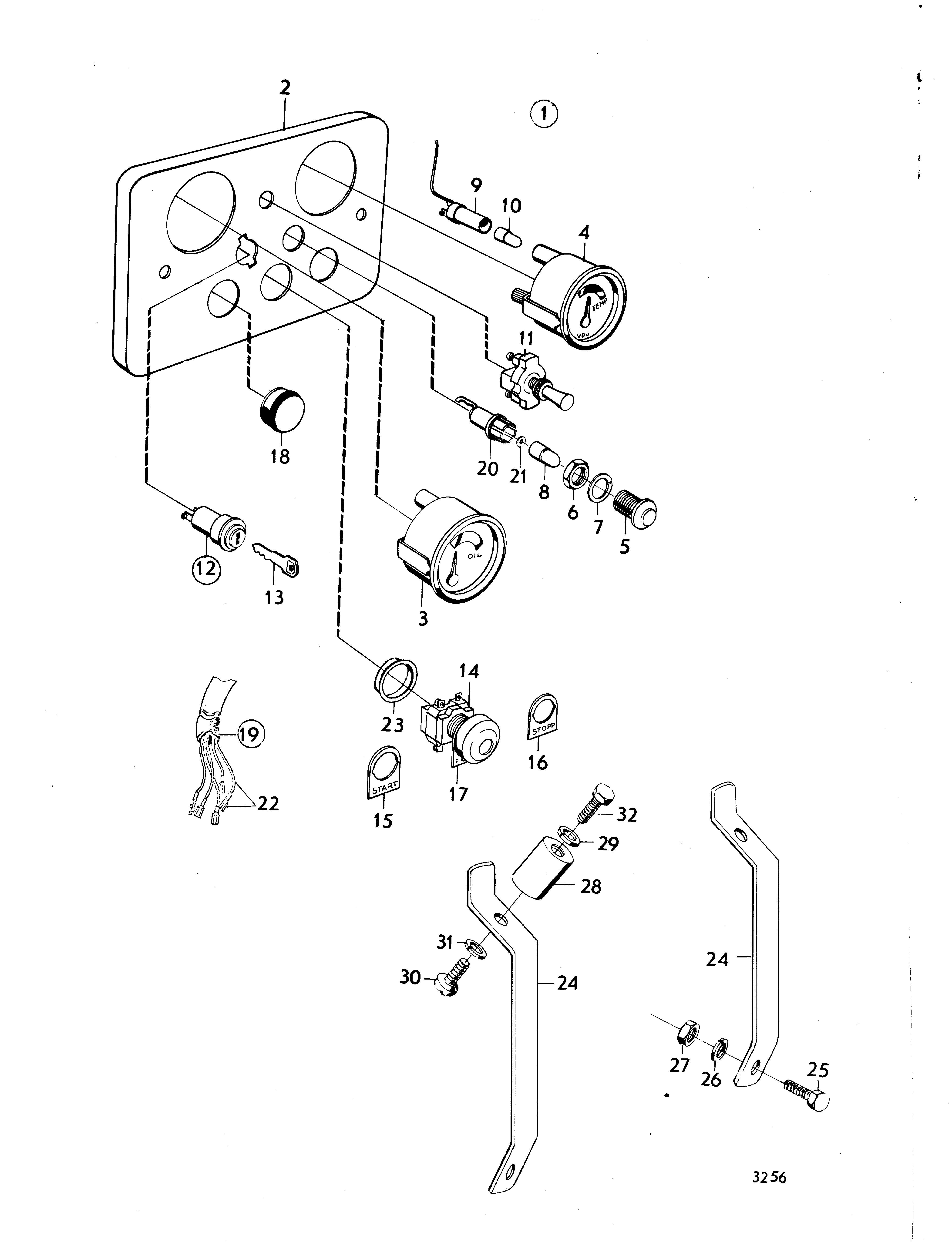 Tableau de bord et pièces de montage