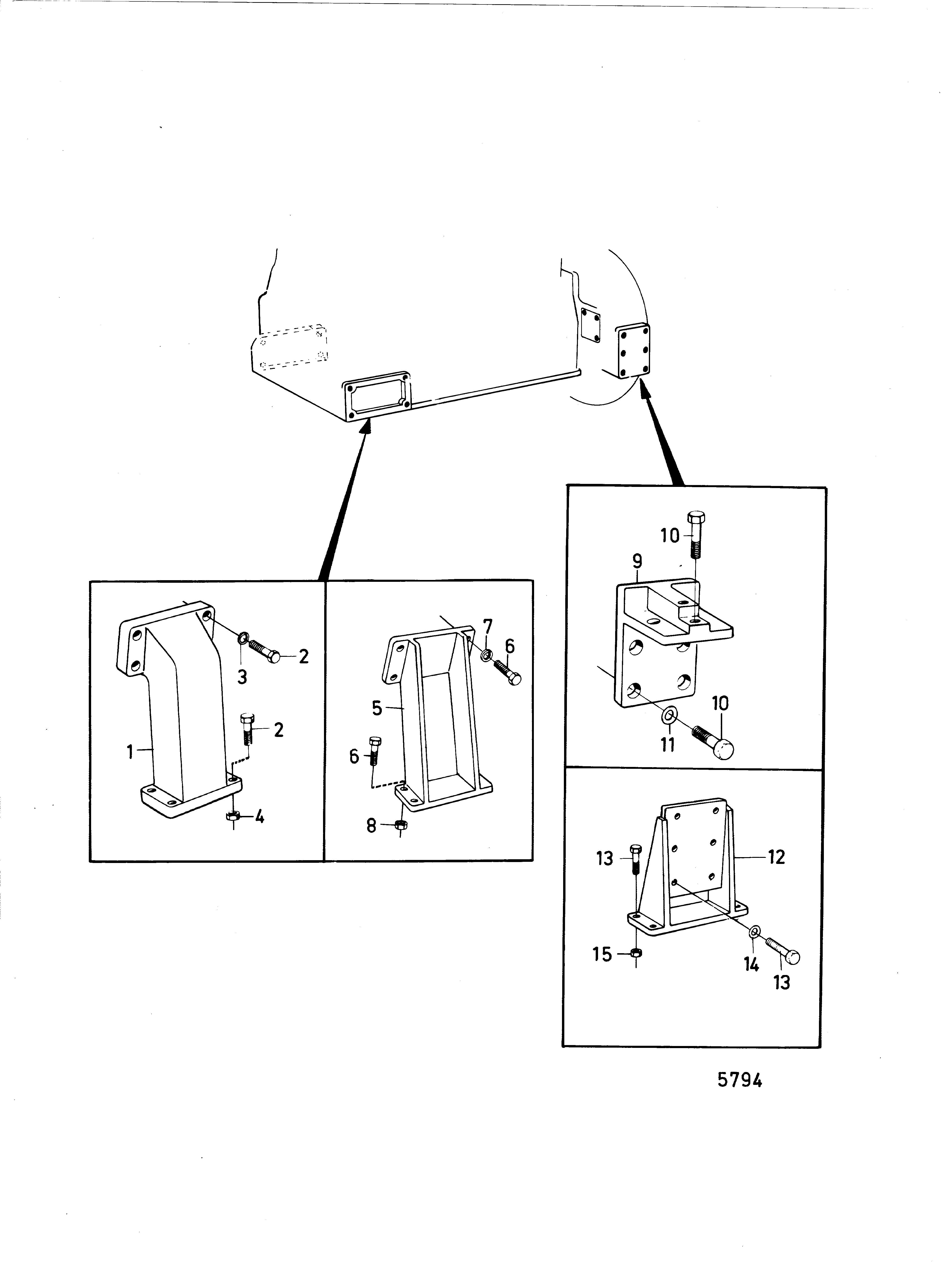 Suspension du moteur