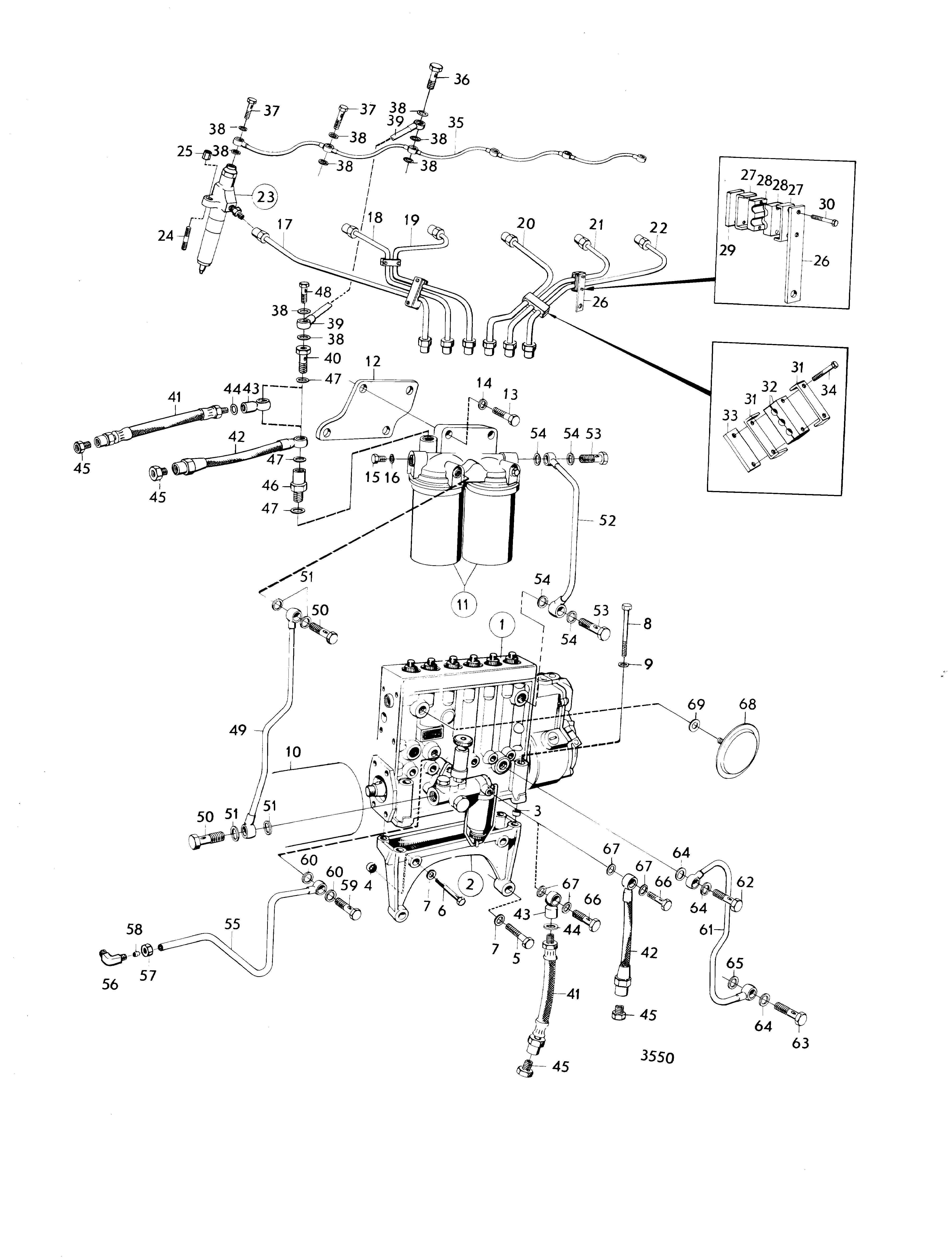 Sistema de potencia, motor clasificado, ref. 867053, MO46197/XXXXXX-