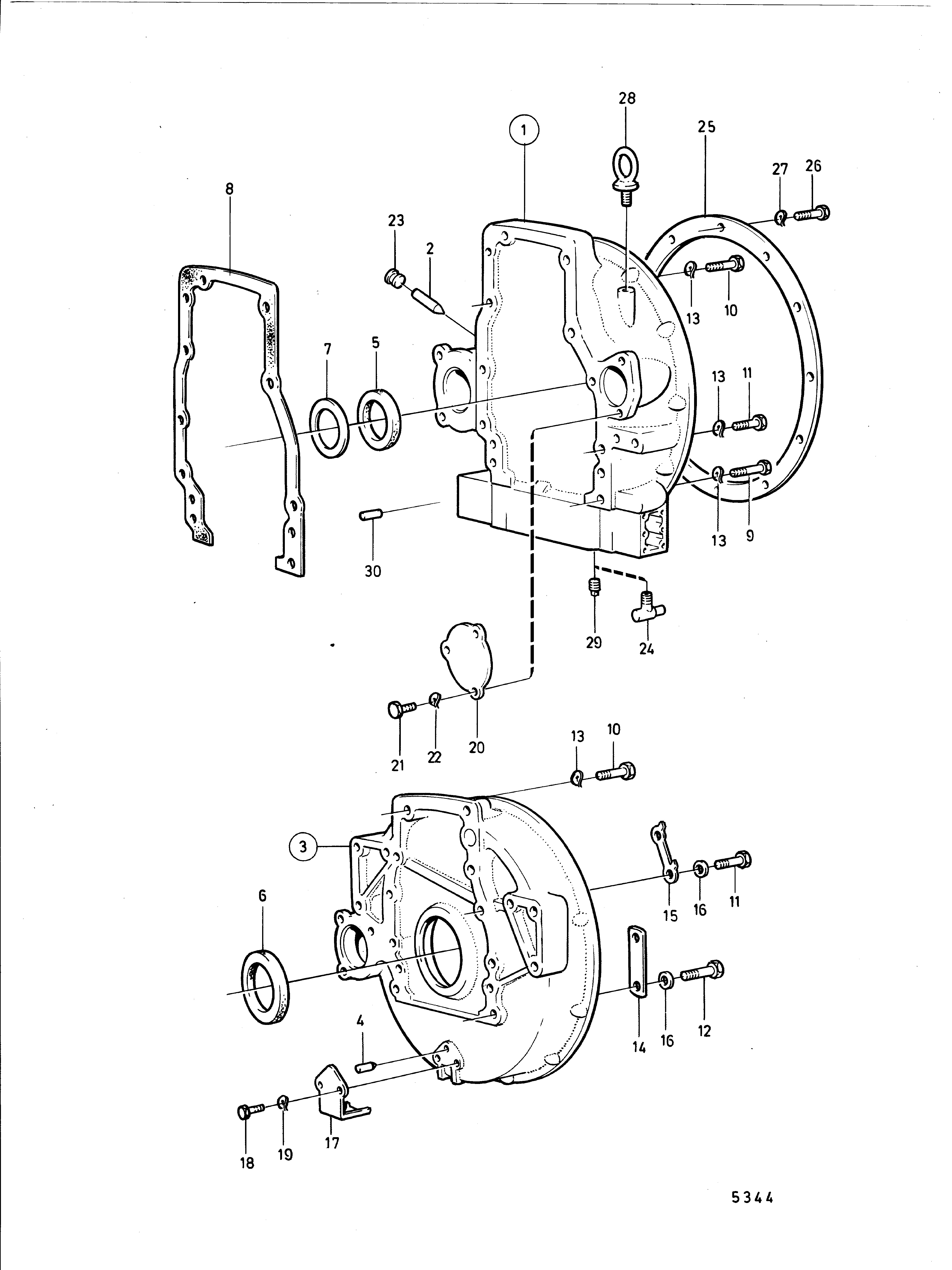 Carter de volant moteur