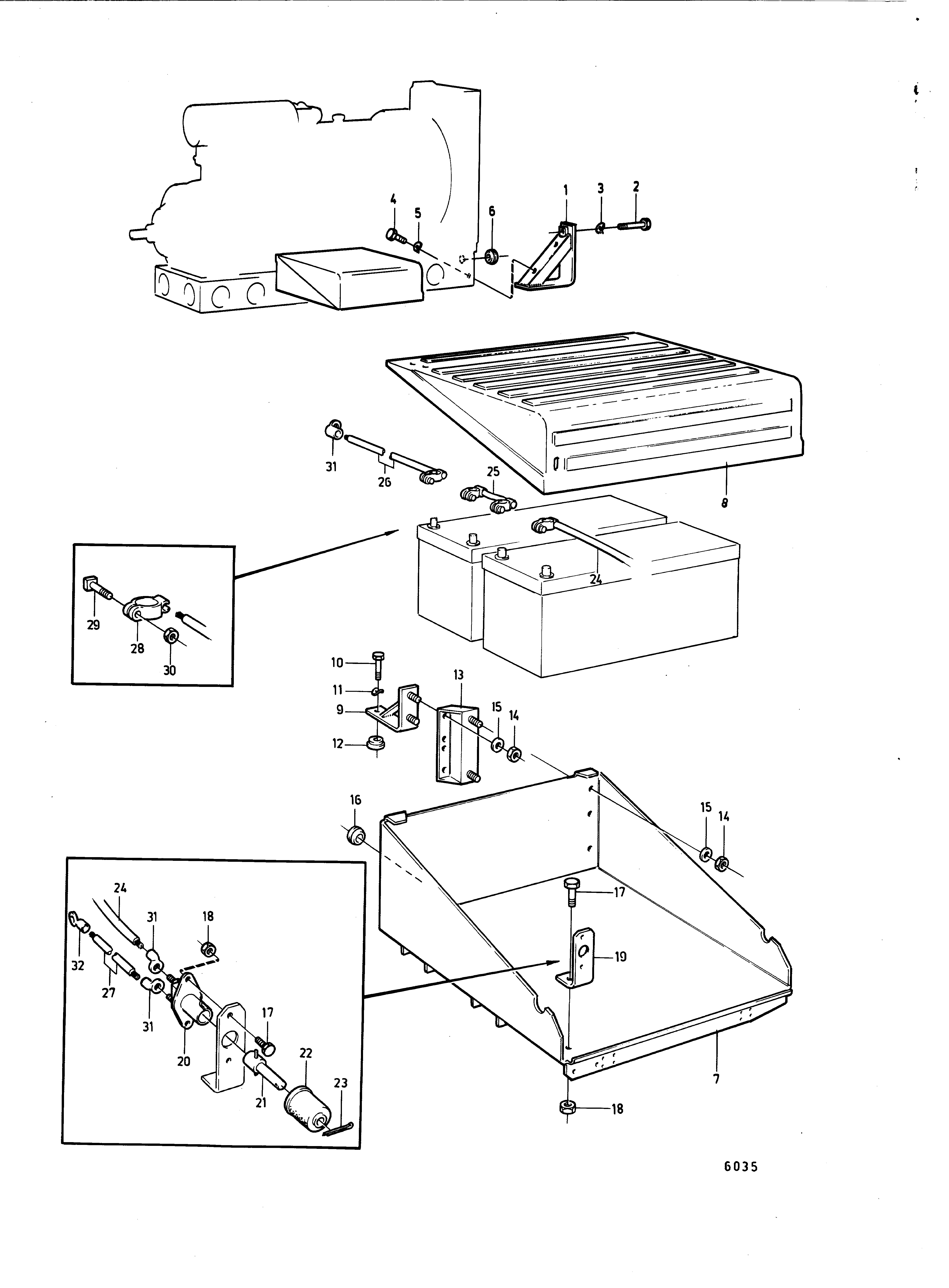 Conteneur de batterie et composants d’installation. Bloc d’alimentation