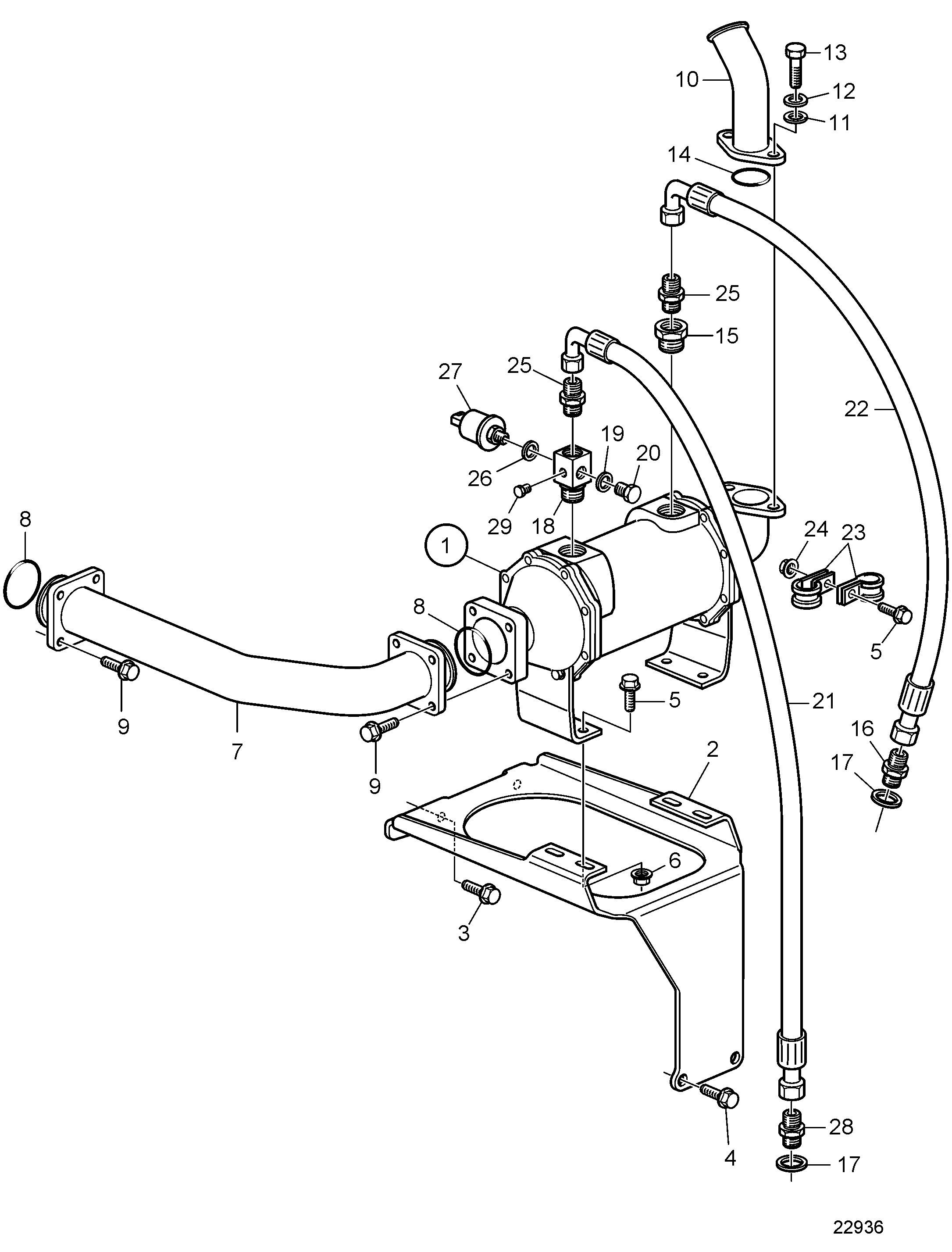 Refroidisseur d’huile pour ZF325A-E et ZF325IV