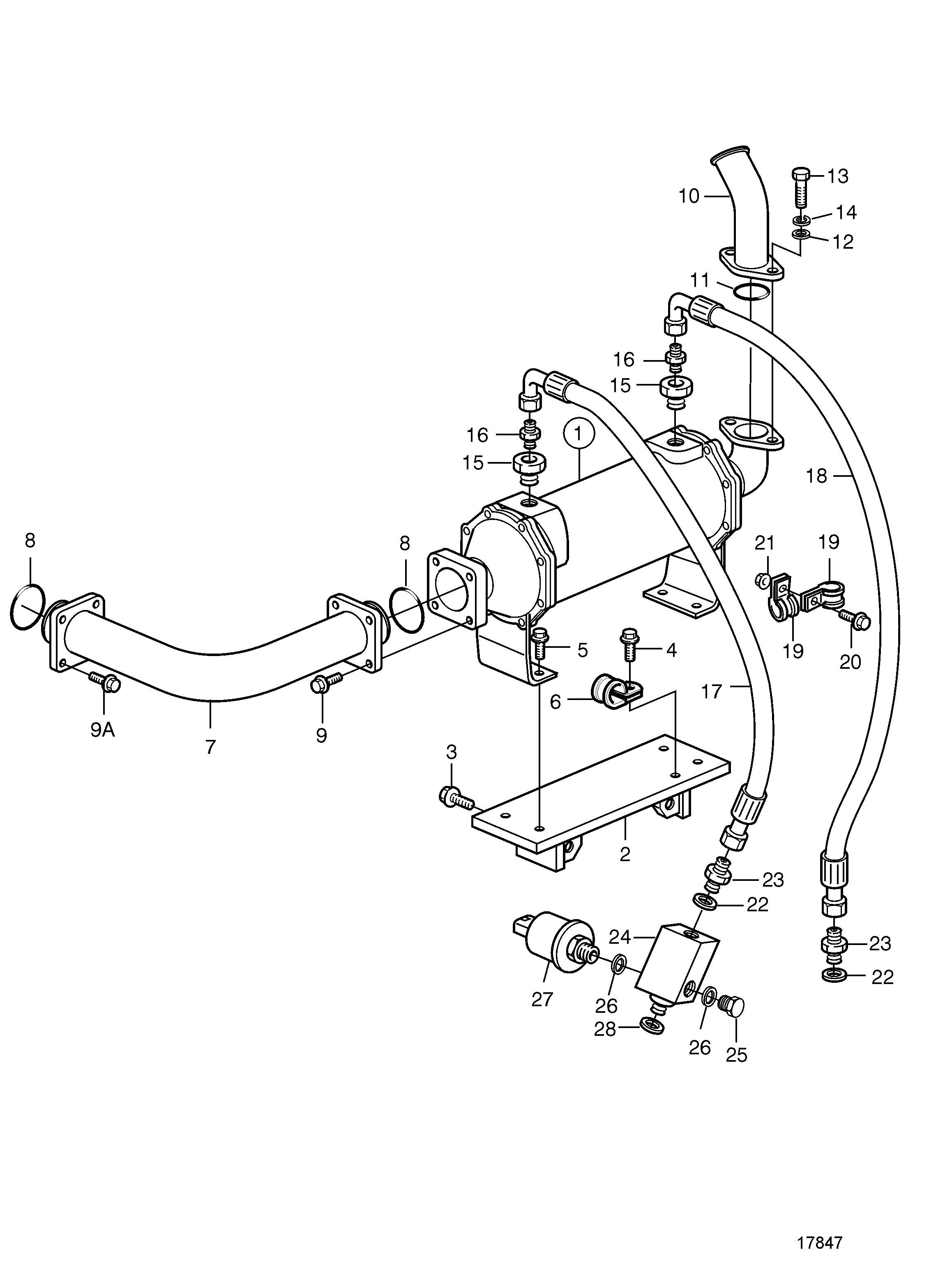 Refroidisseur d’huile pour ZF311A-E, SN-1012501699