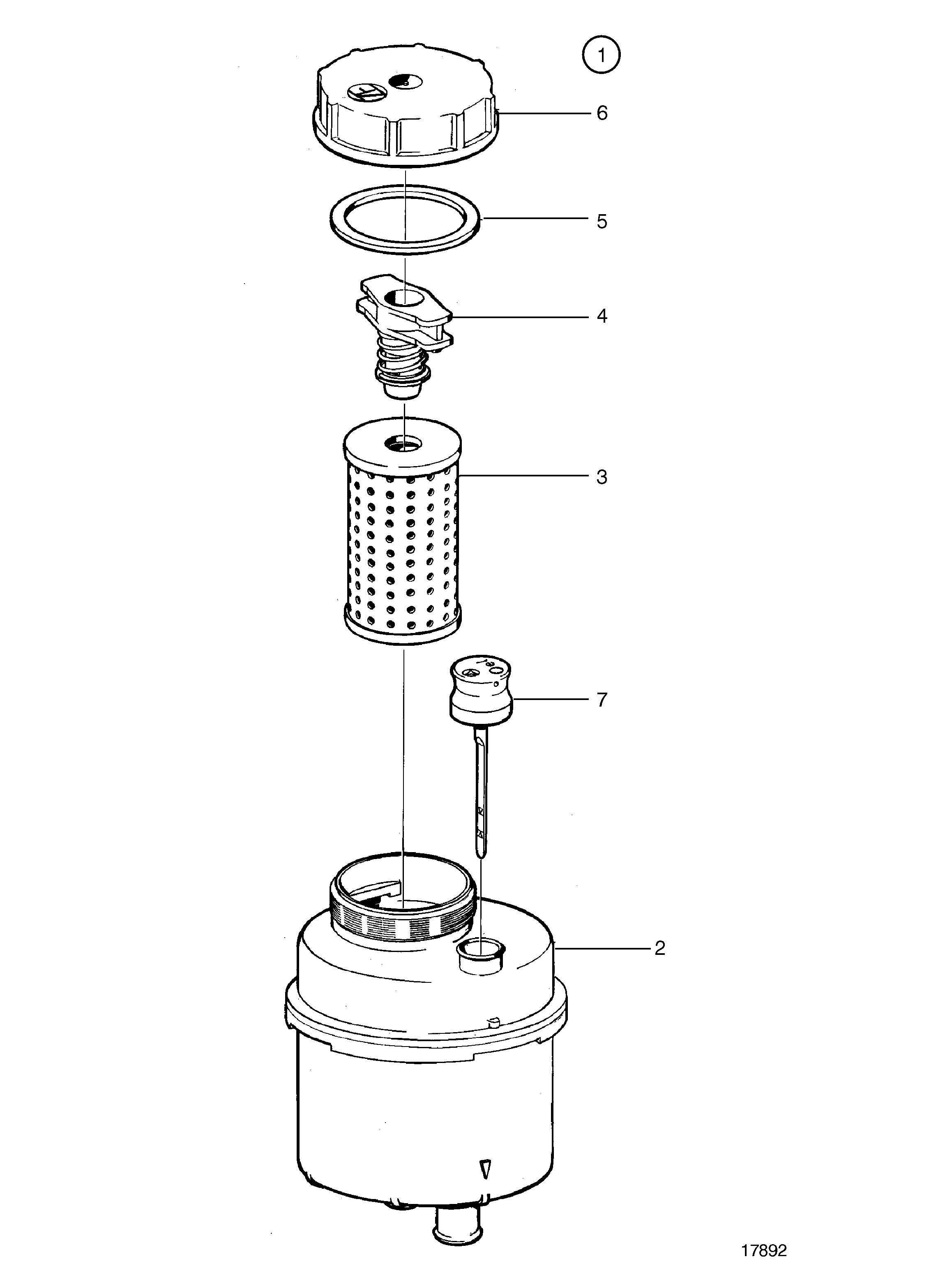 Réservoir de fluide hydraulique, composants
