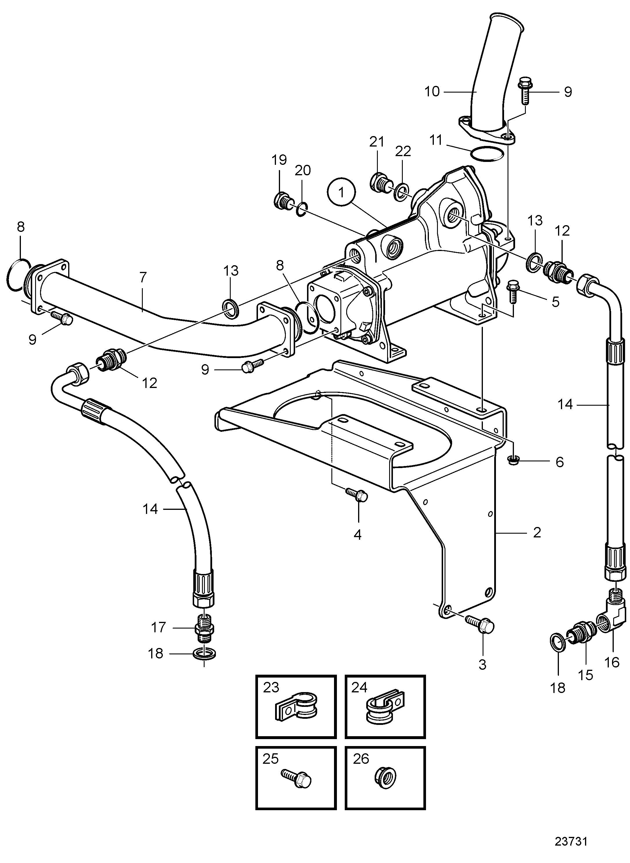 Refroidisseur d’huile pour ZF325A-E