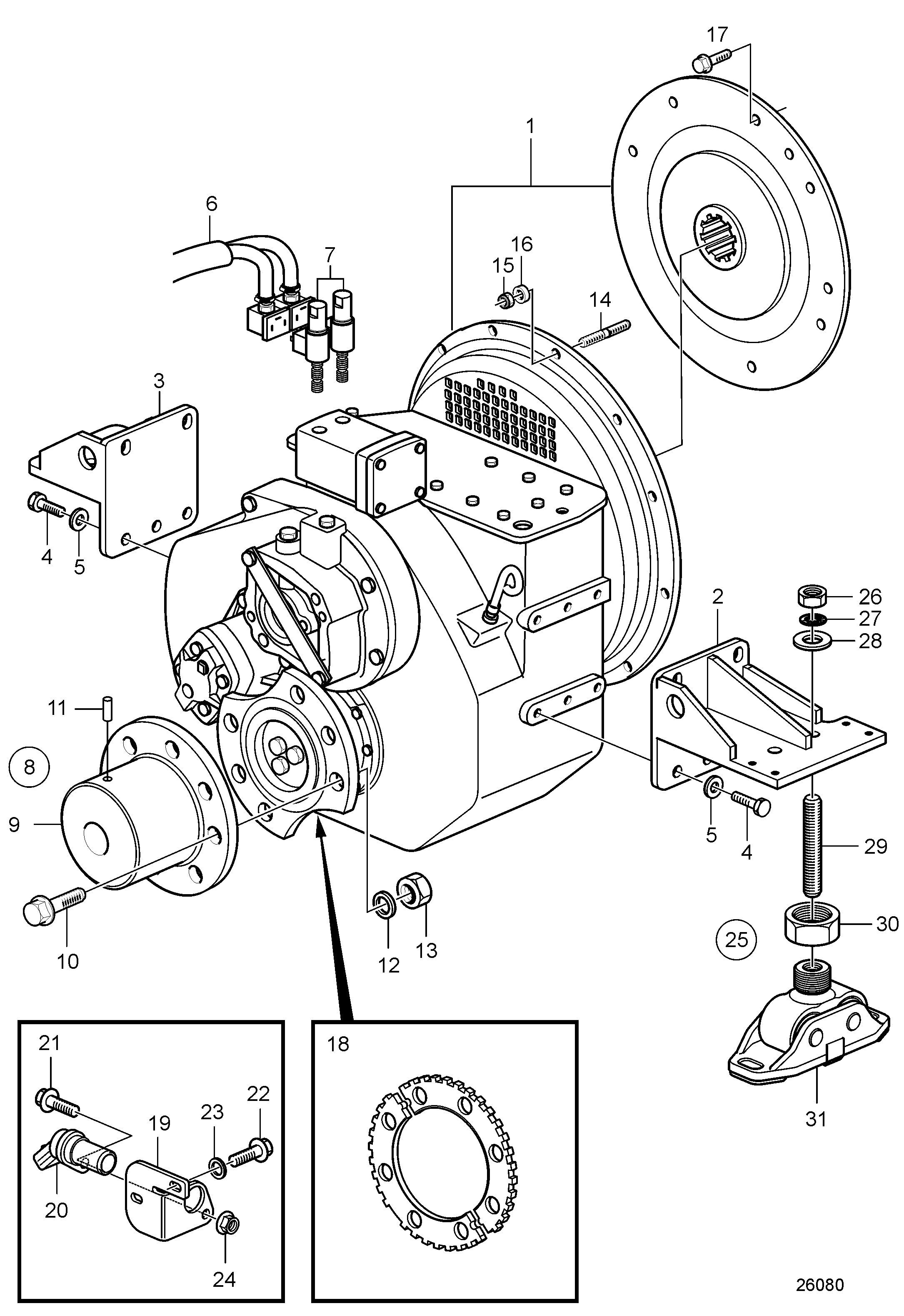 Pièces de raccordement Twin Disc MG5114SC