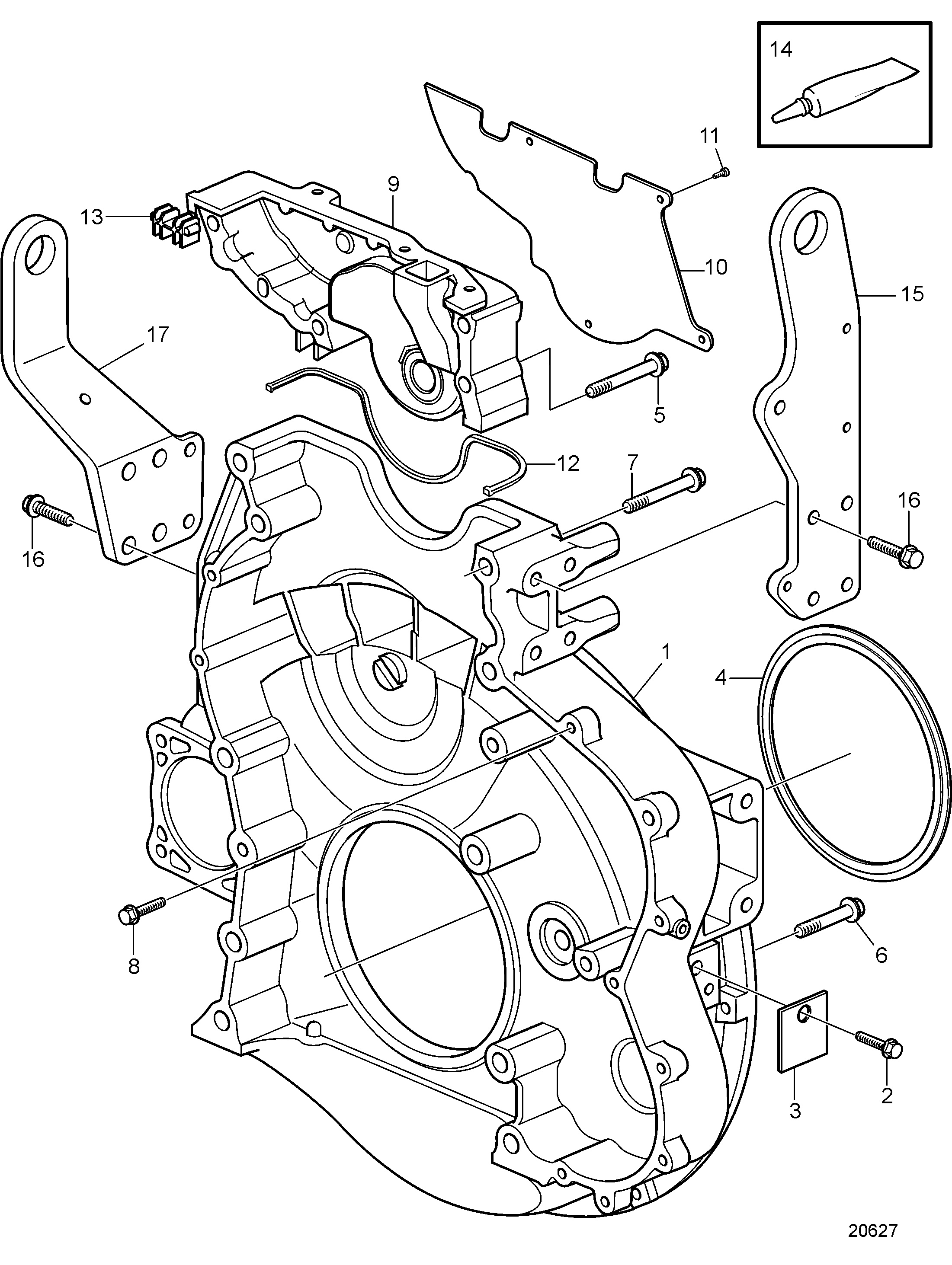 Carcasa del volante SN-7009169424