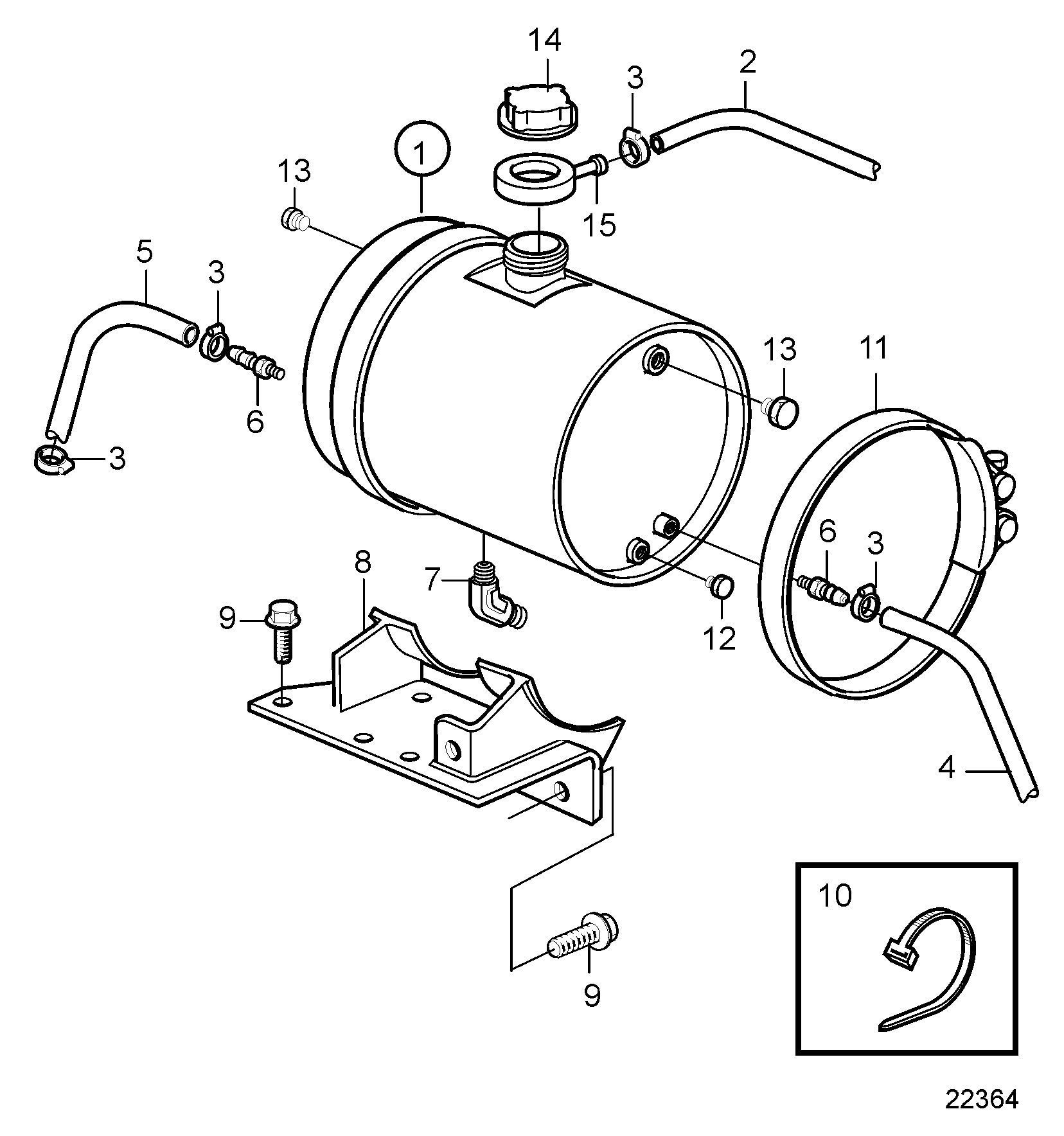 Vase d’expansion, refroidissement à la quille, MH/GE