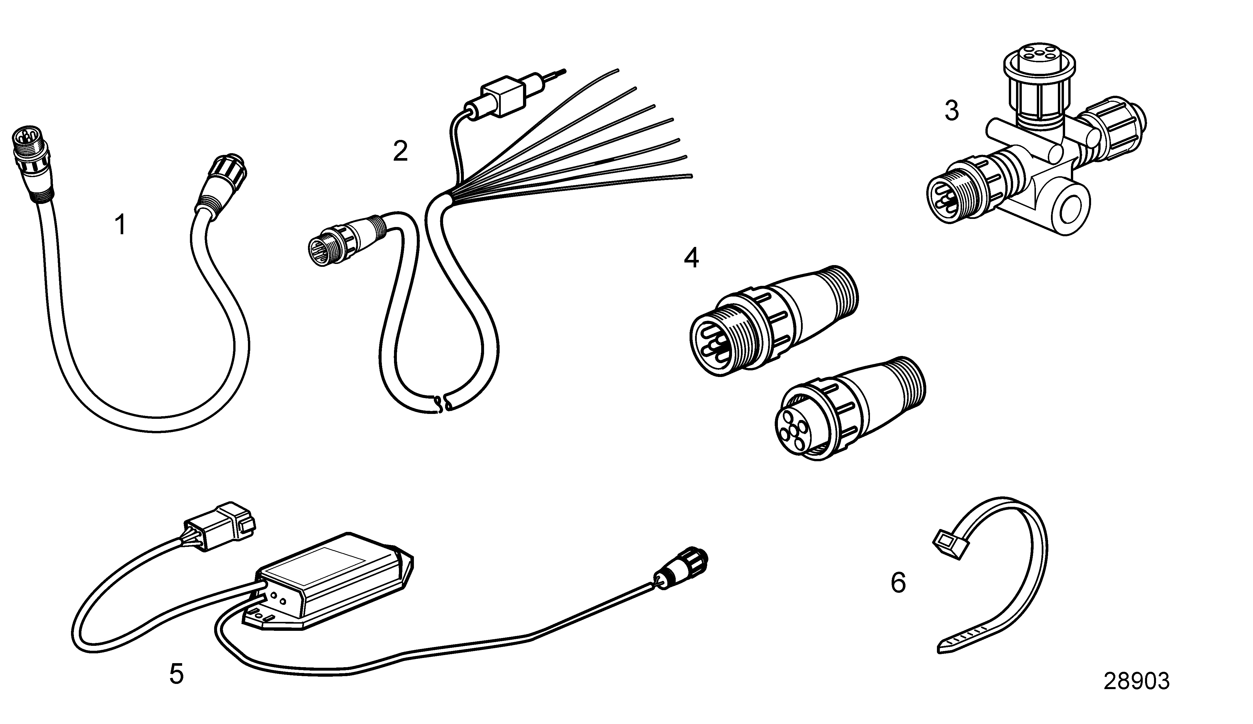 Cables para interfaz NMEA 2000, EVC-E2