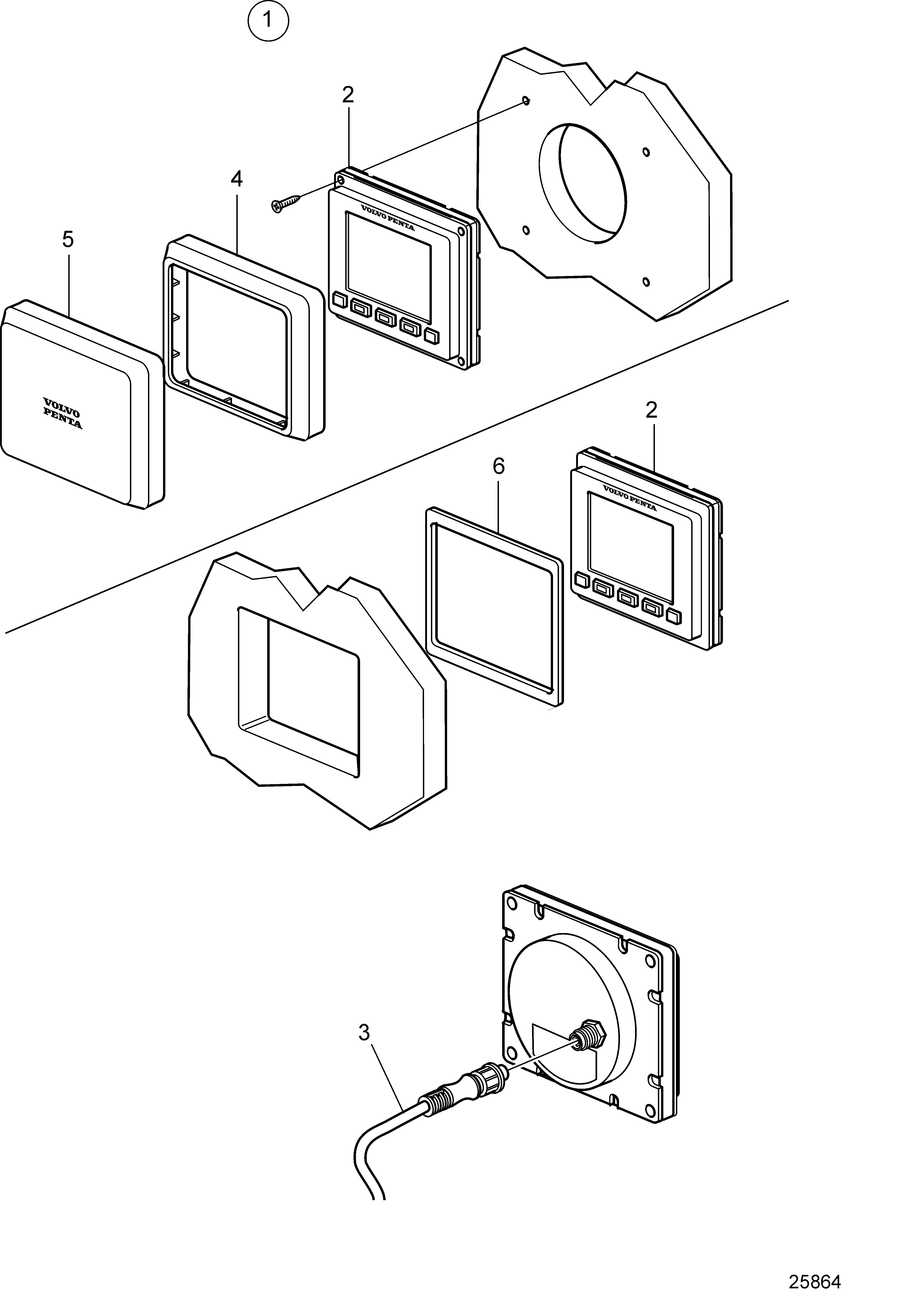Pantalla a color de 4", EVC-D/E