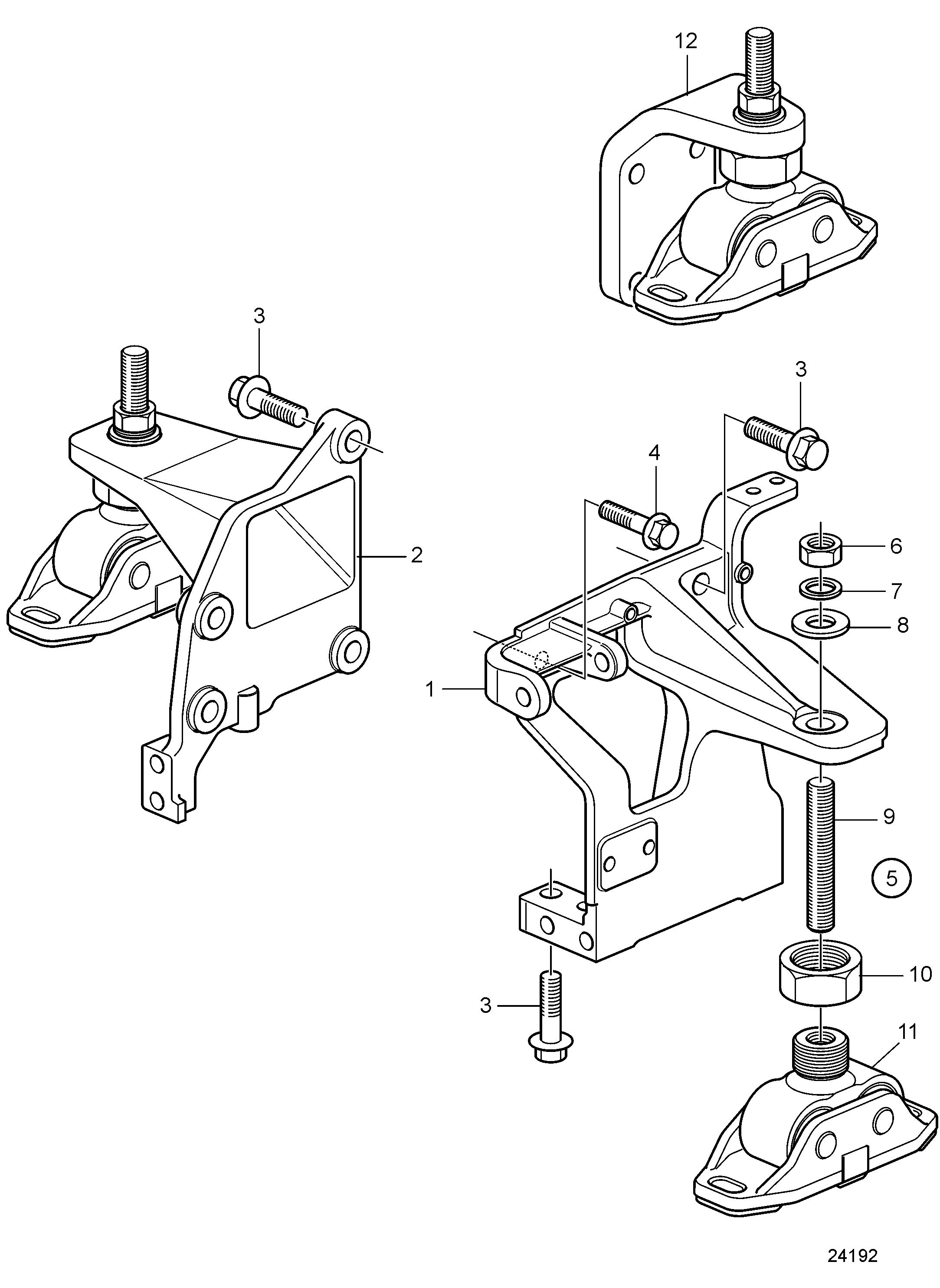 Fixation de moteur